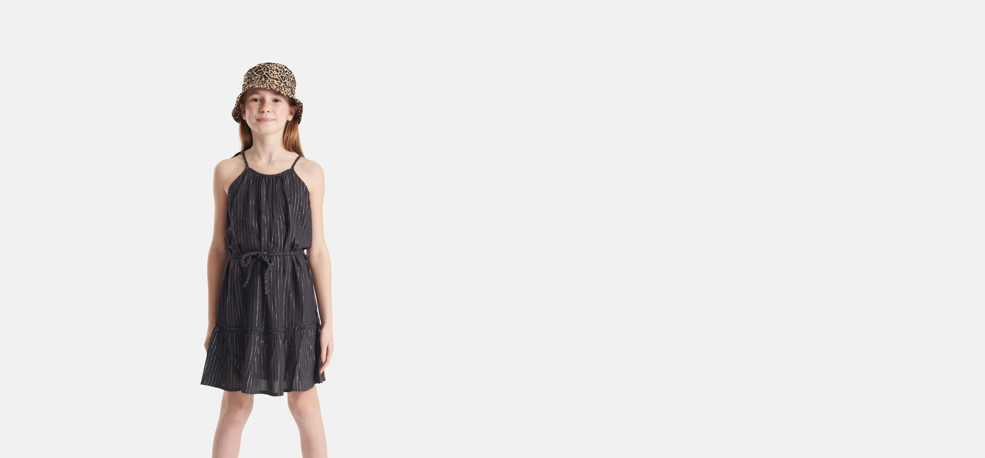 Lurex Jurk Donkergrijs SHOEBY GIRLS