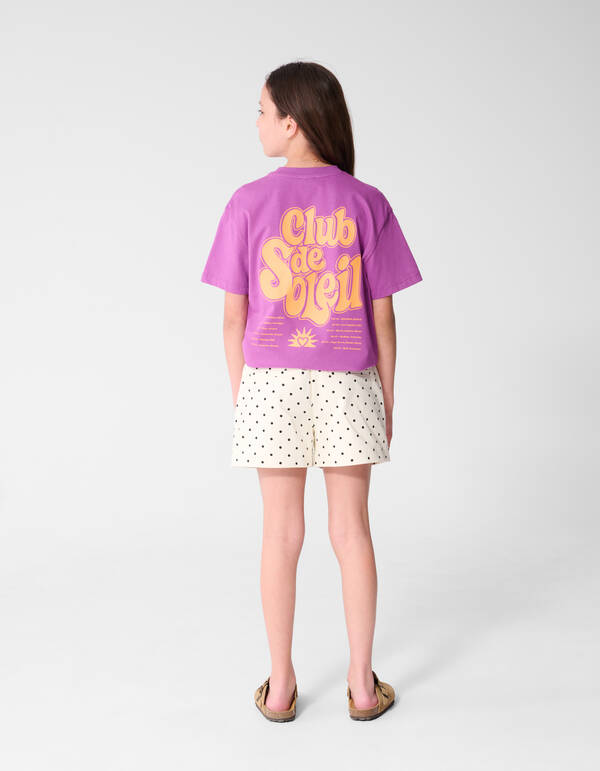 Relaxed Fit Artwork T-shirt Paars SHOEBY GIRLS
