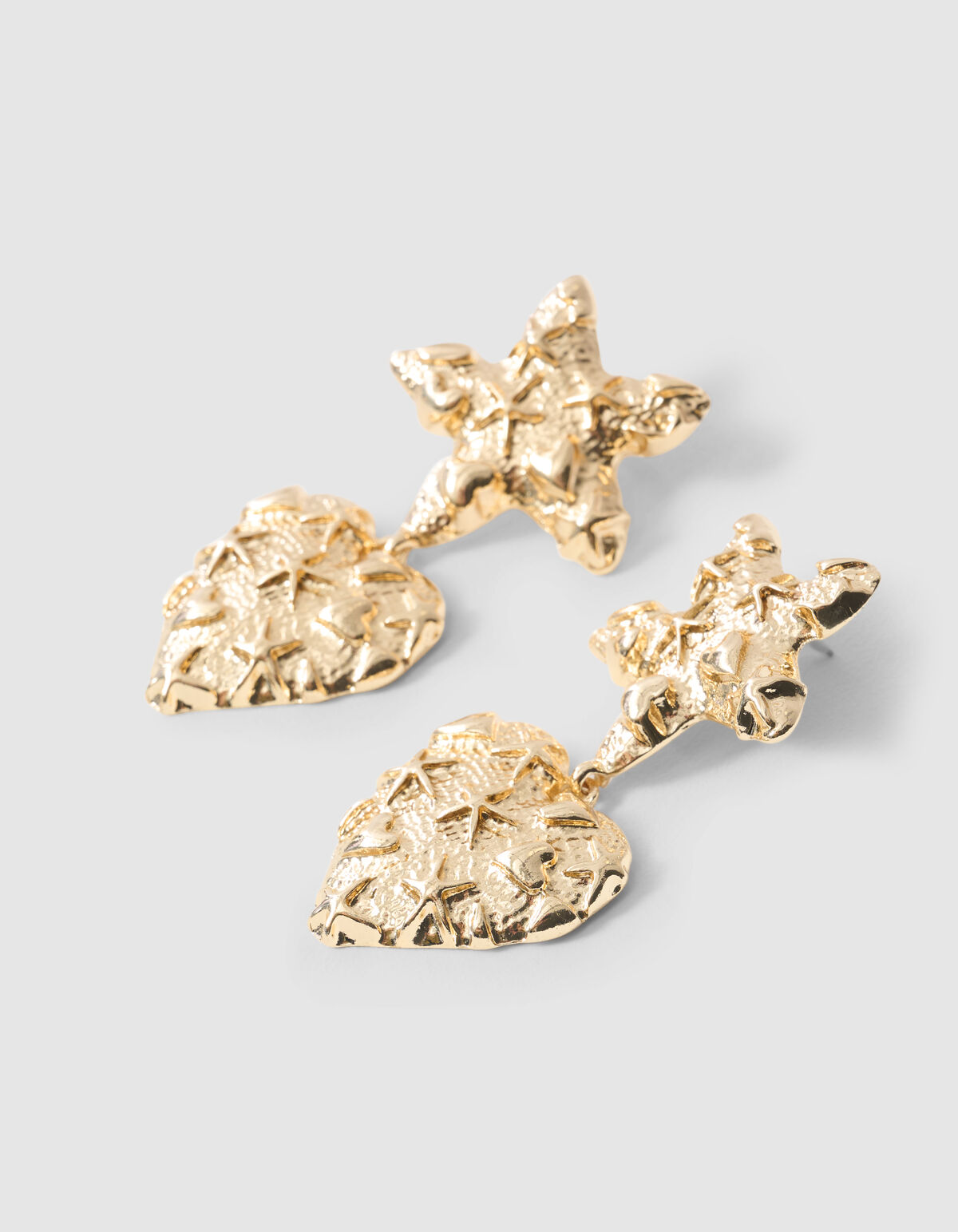 Star Heart Oorbellen Goud SHOEBY ACCESSOIRES