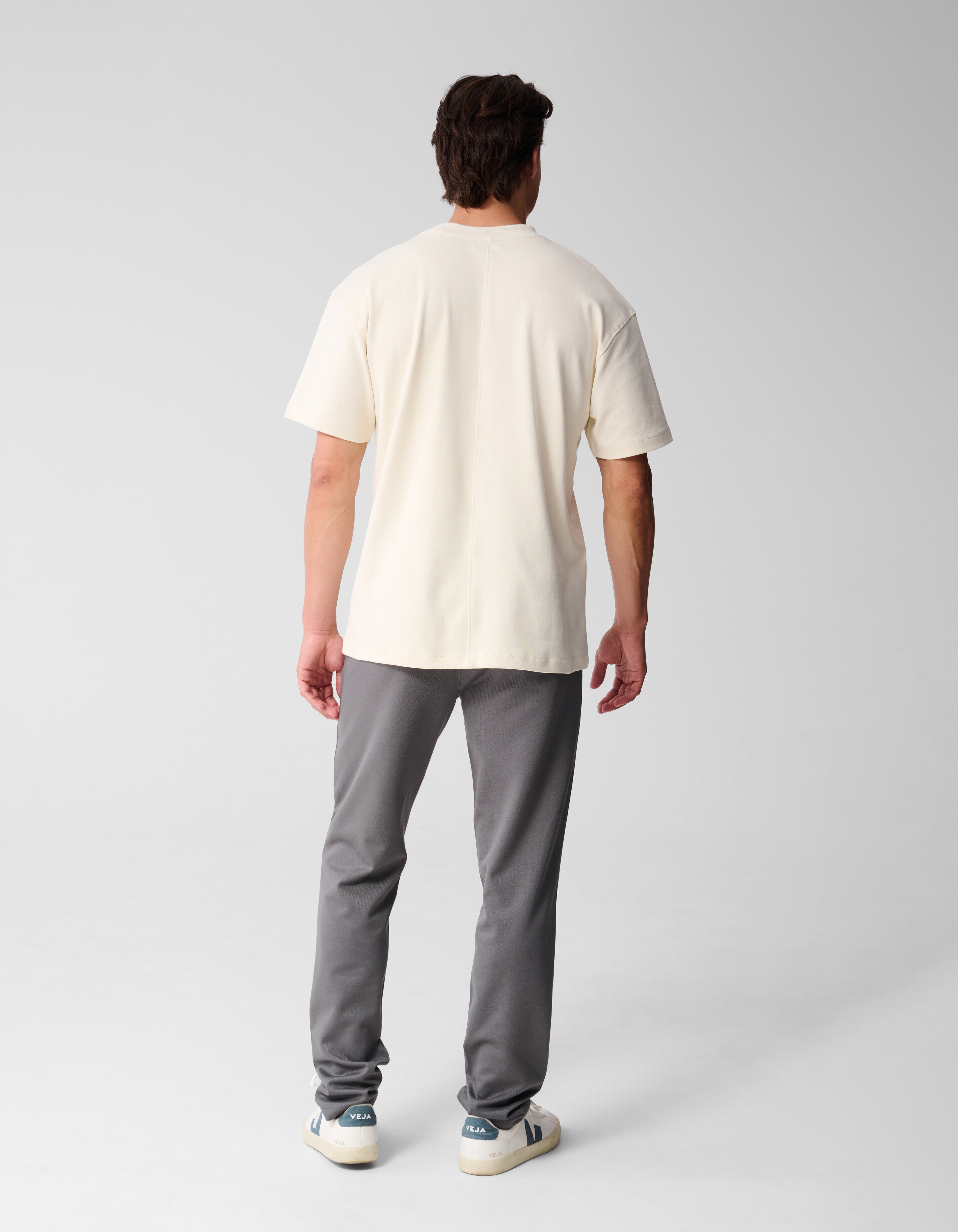 Embroidery Artwork T-shirt Gebroken Wit SHOEBY MEN