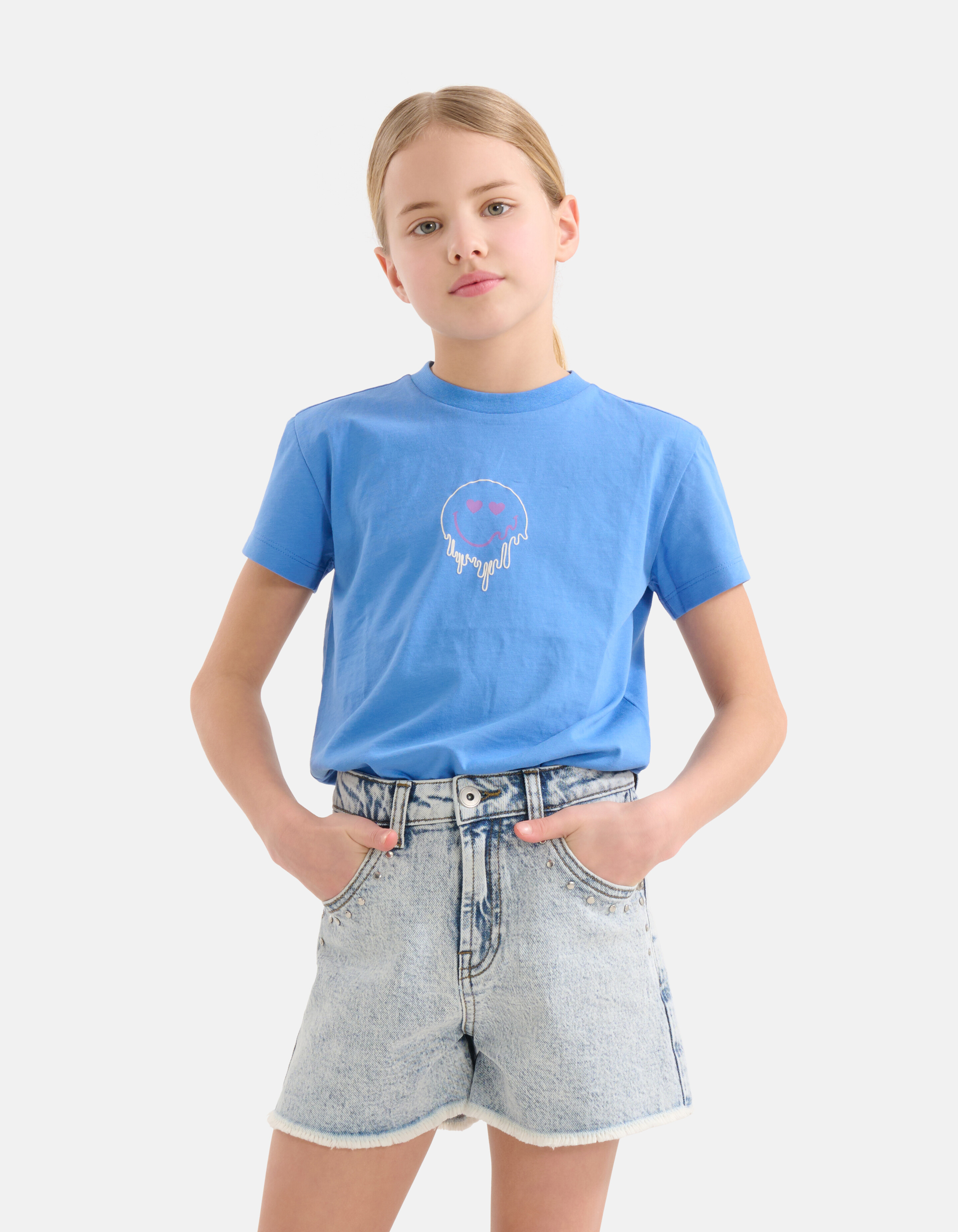 Artwork T-shirt Blauw SHOEBY GIRLS