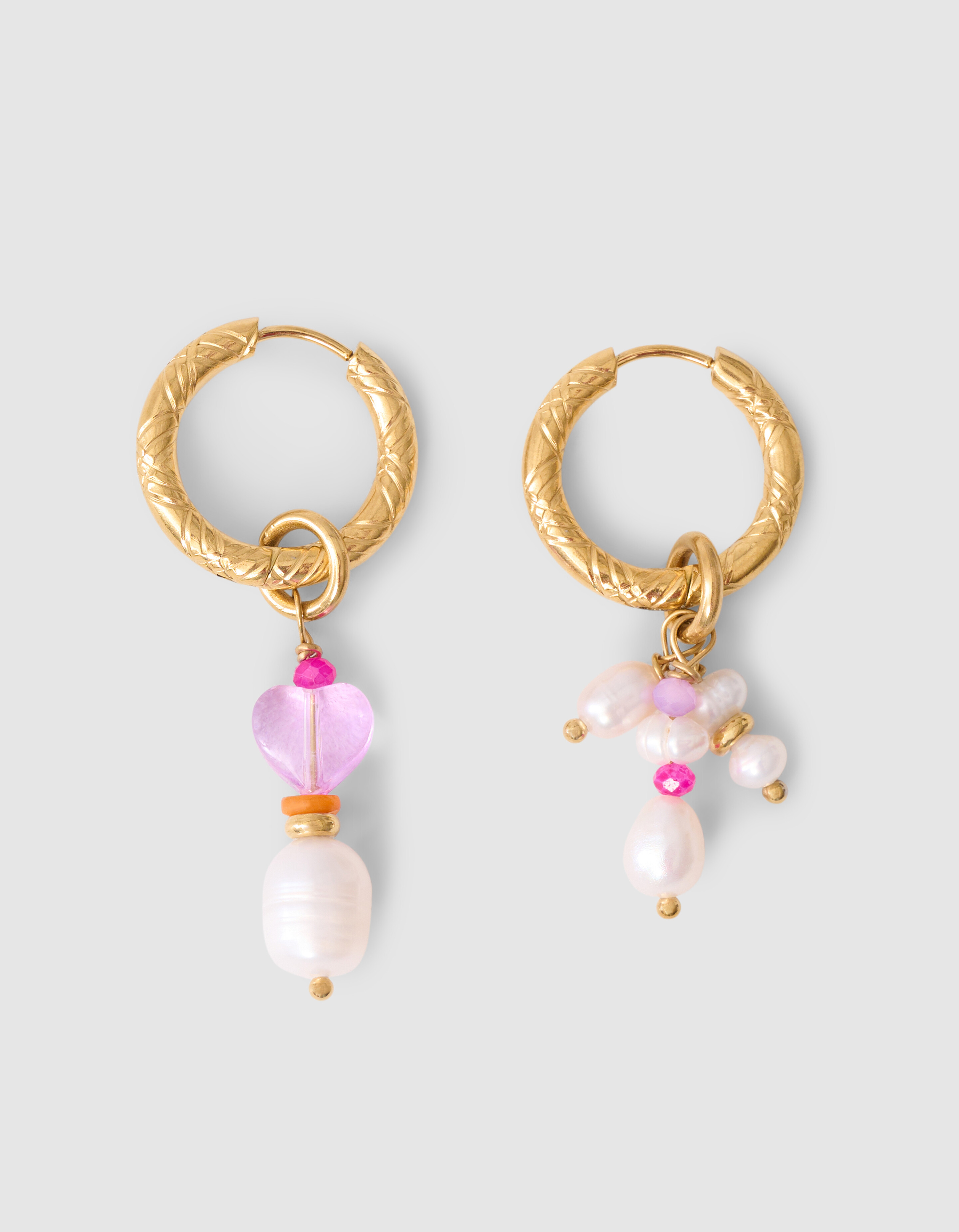 Parel Hoop Oorbellen Goud SHOEBY ACCESSOIRES