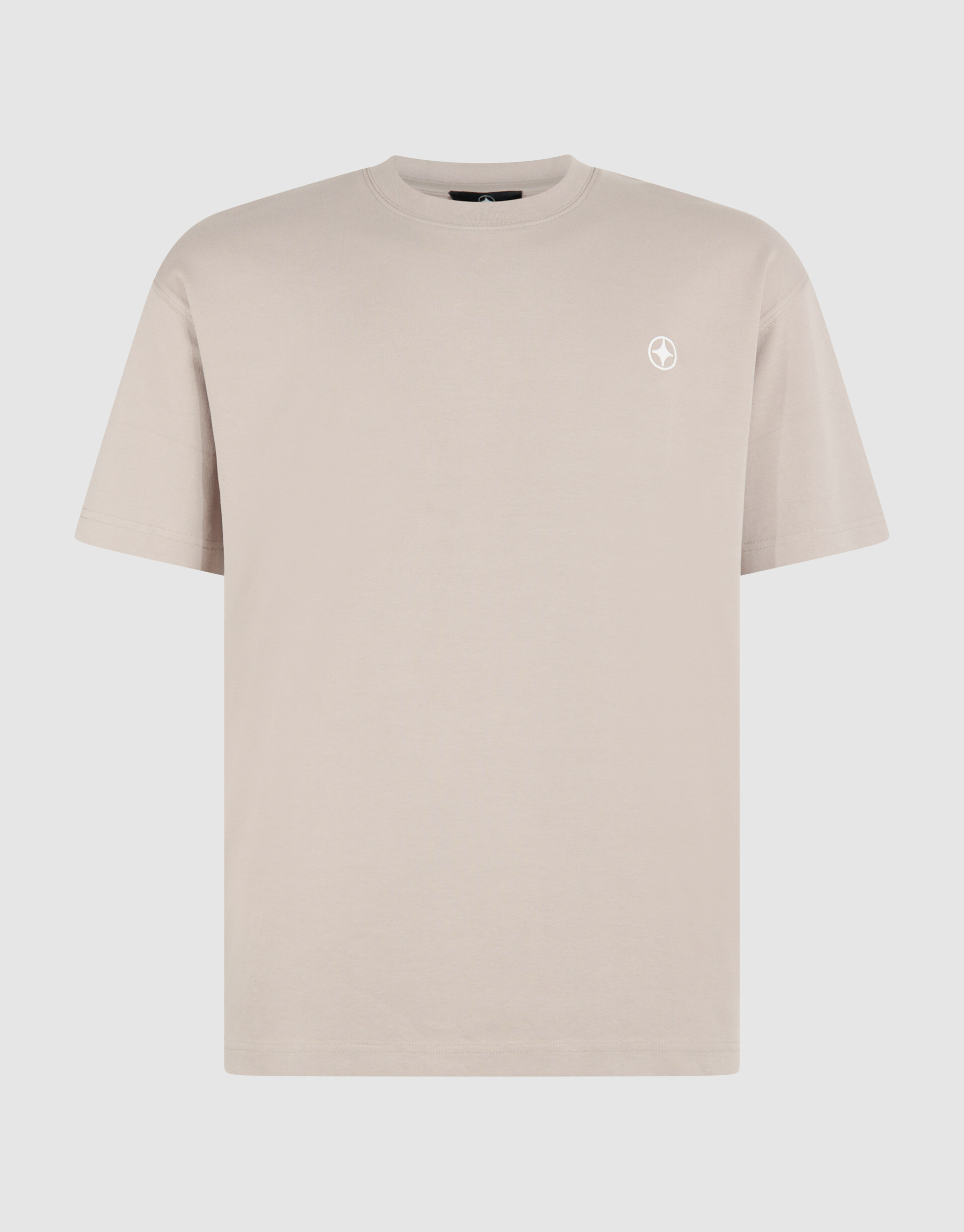 Spark Embroidery T-shirt Lichtbruin SHOEBY MEN