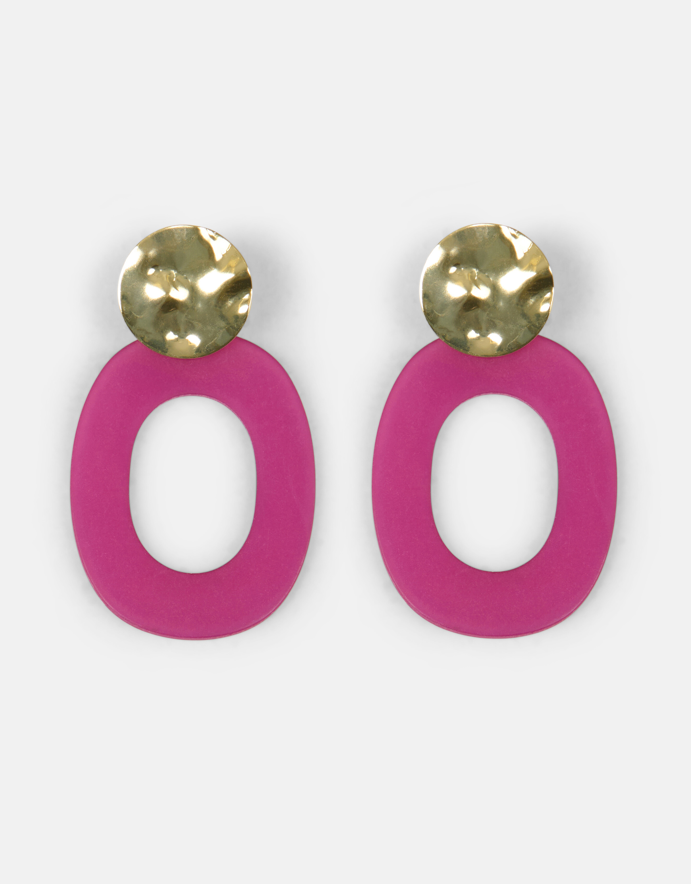 Paarse hanger oorbellen SHOEBY ACCESSOIRES