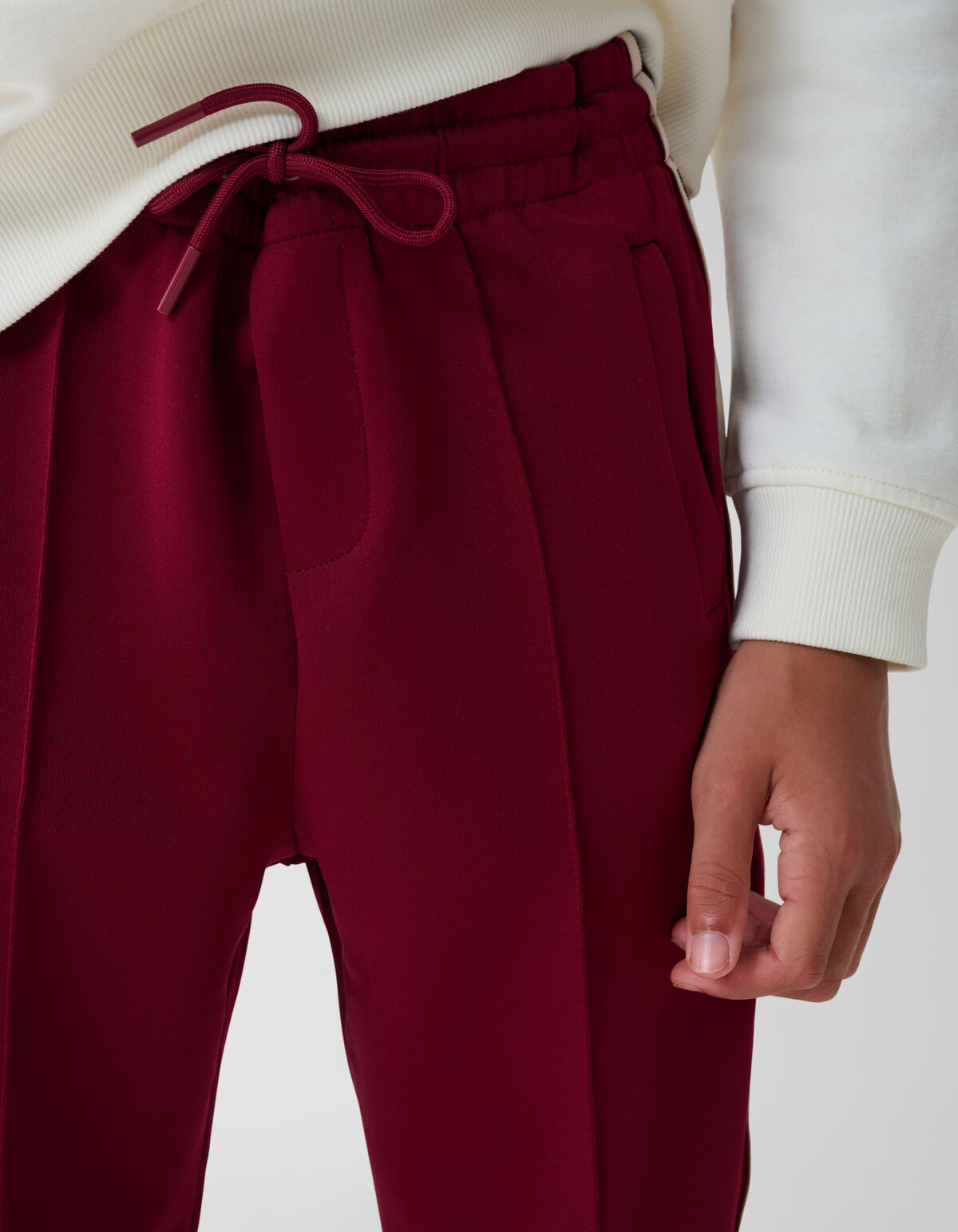 Sporty Tape Broek Donkerrood SHOEBY BOYS