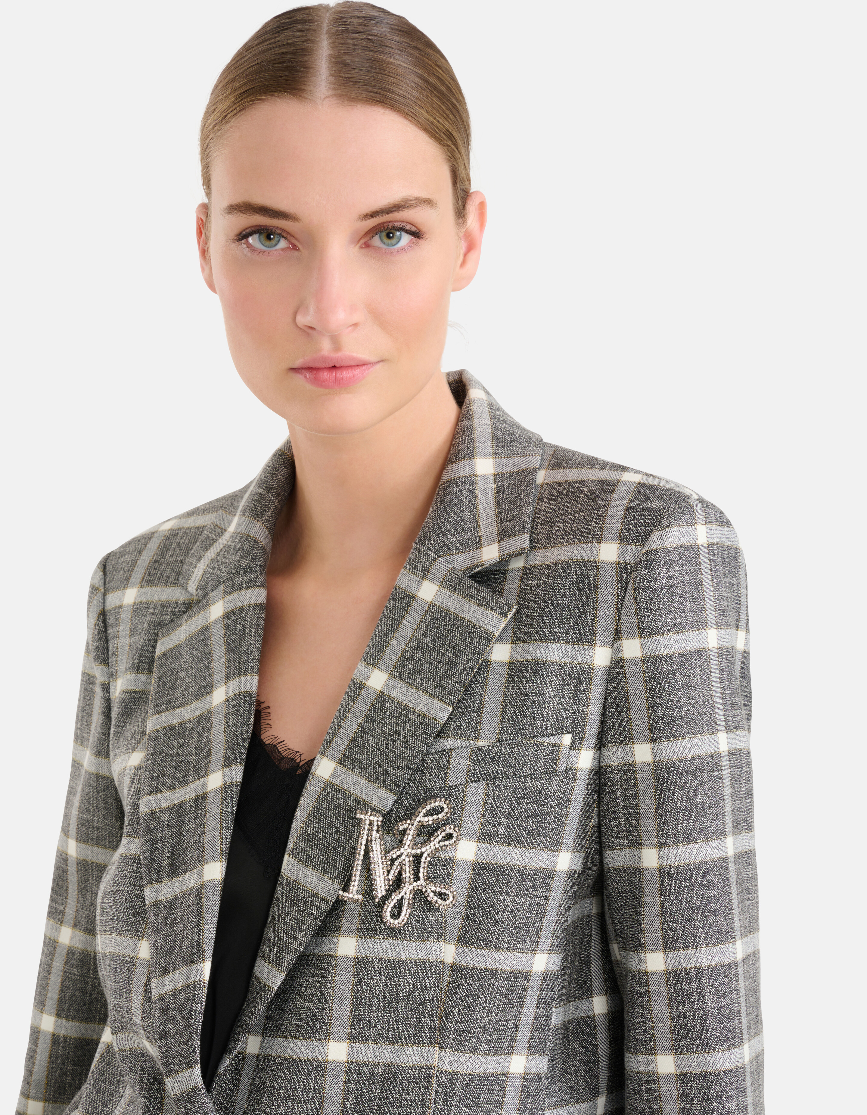 Oversized Ruiten Blazer Grijs By Mieke SHOEBY WOMEN