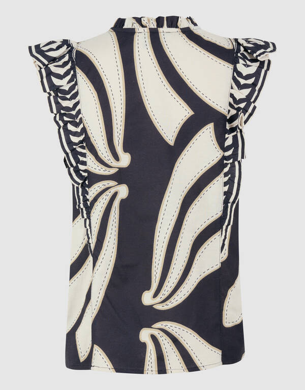 Printed Top Zwart SHOEBY WOMEN