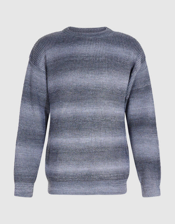 Gradient Gebreide Trui Grijs SHOEBY MEN