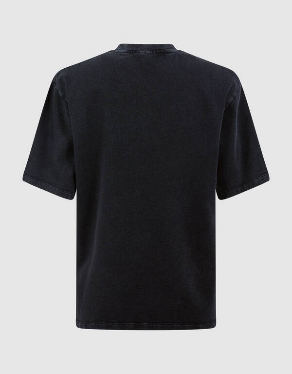 Oversized Embellished T-shirt Donkergrijs SHOEBY WOMEN