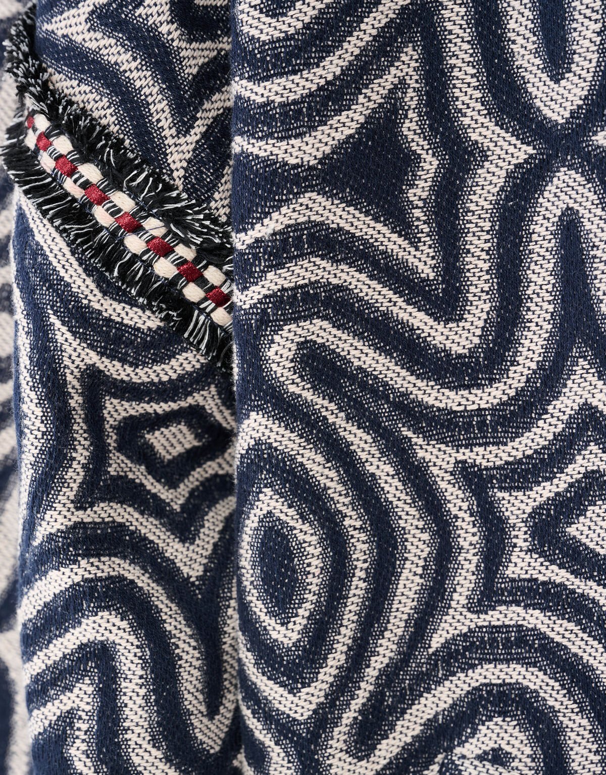 Jacquard Tape Jack Donkerblauw By Mieke SHOEBY WOMEN