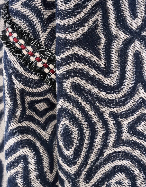 Jacquard Tape Jack Donkerblauw By Mieke SHOEBY WOMEN