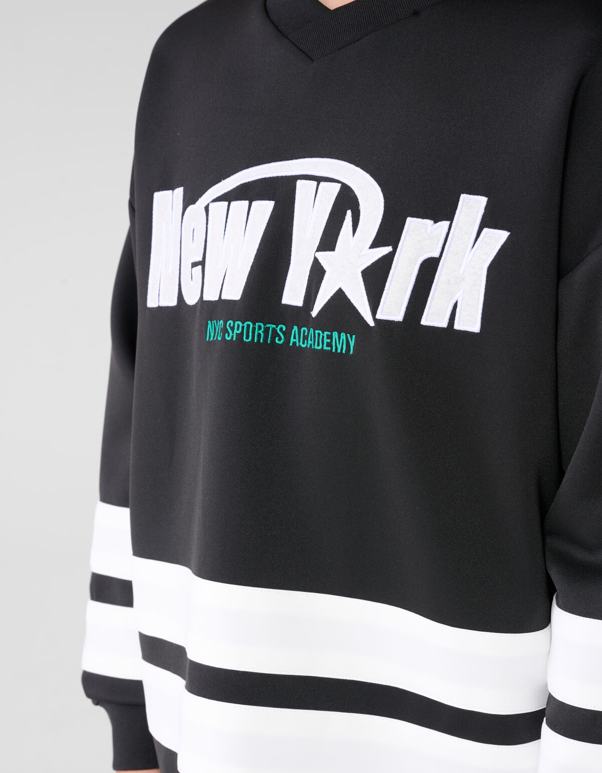 Oversized Fit Artwork Sweater Zwart SHOEBY BOYS