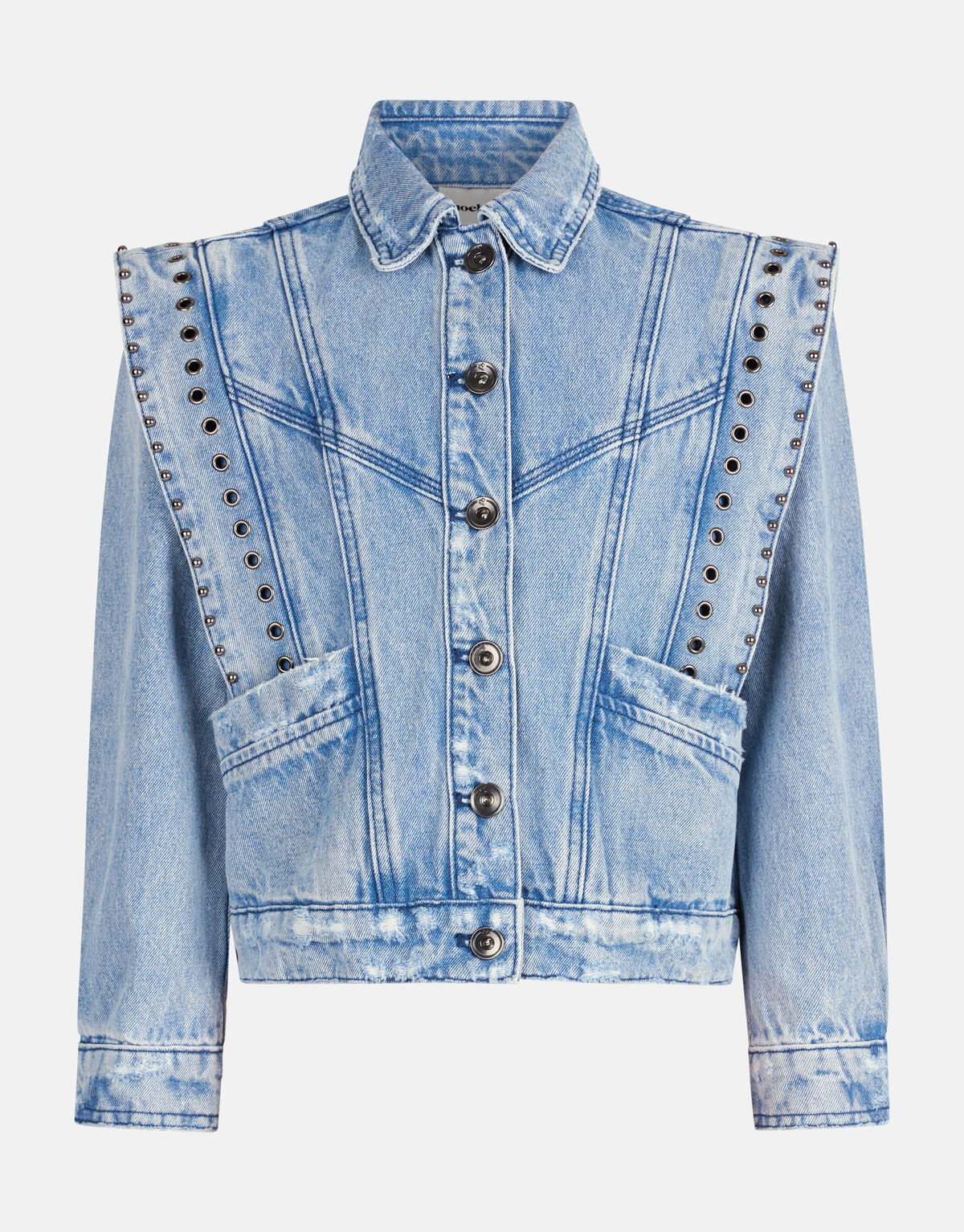 Destroyed Spijkerjack Blauw By Nicolette SHOEBY GIRLS