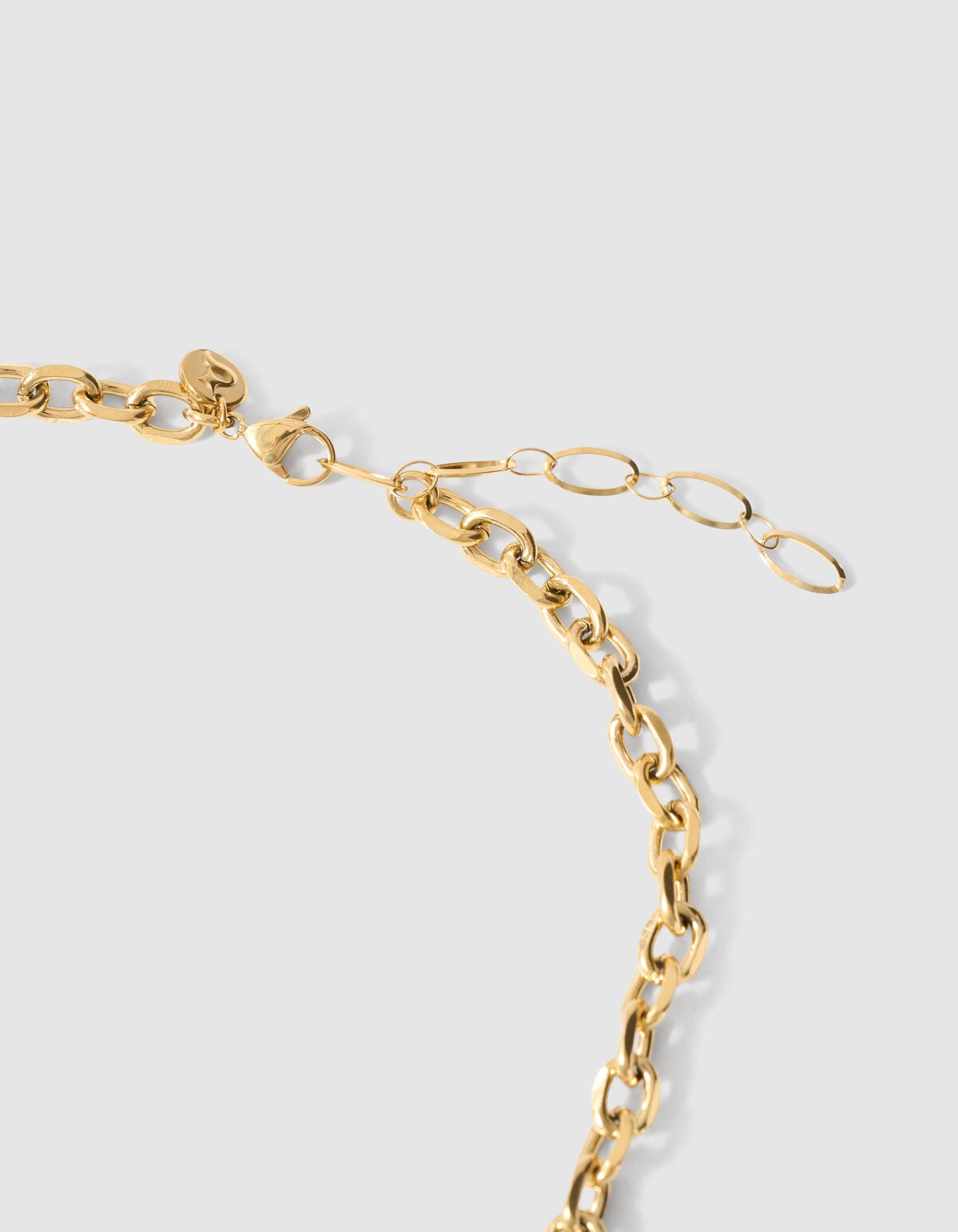 Heart Oval Bedel Ketting Goud SHOEBY ACCESSOIRES