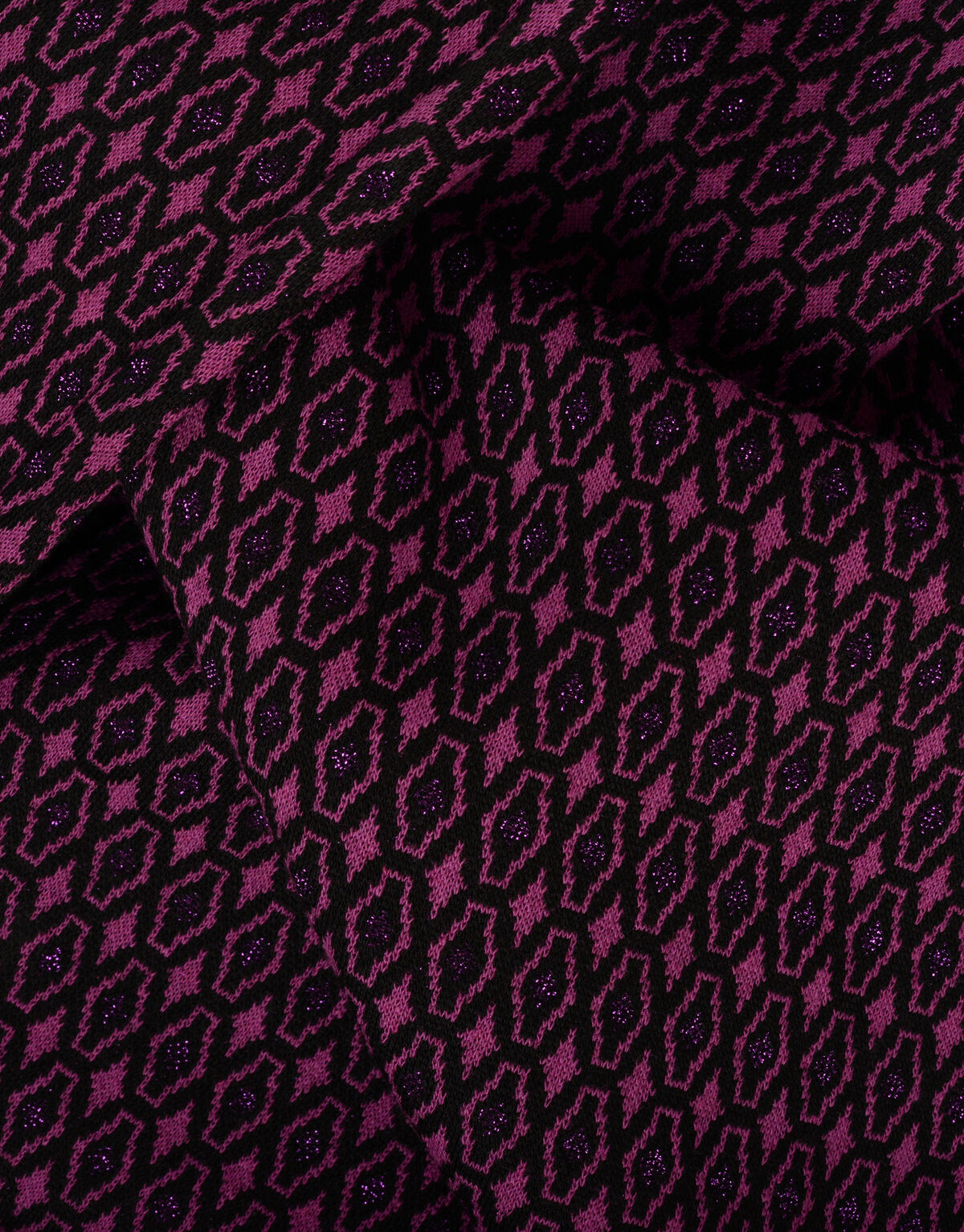 Retro Print Broek Paars EKSEPT