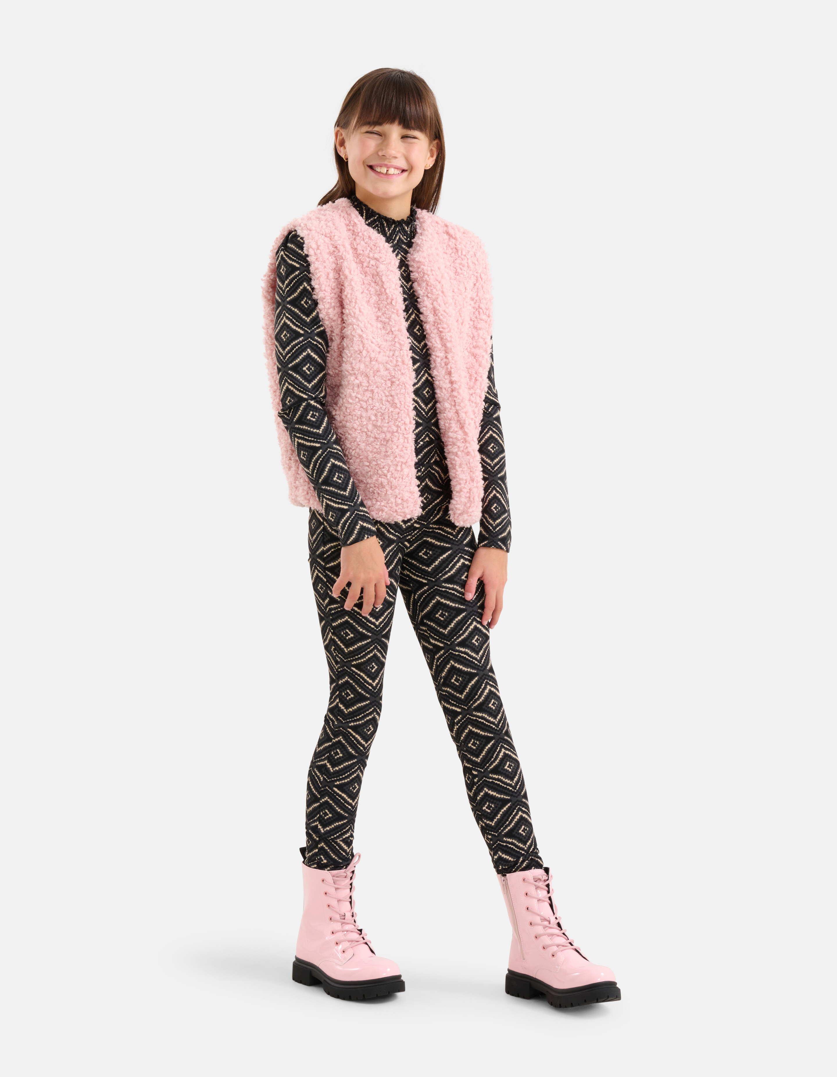 Teddy Gilet Lichtroze SHOEBY GIRLS