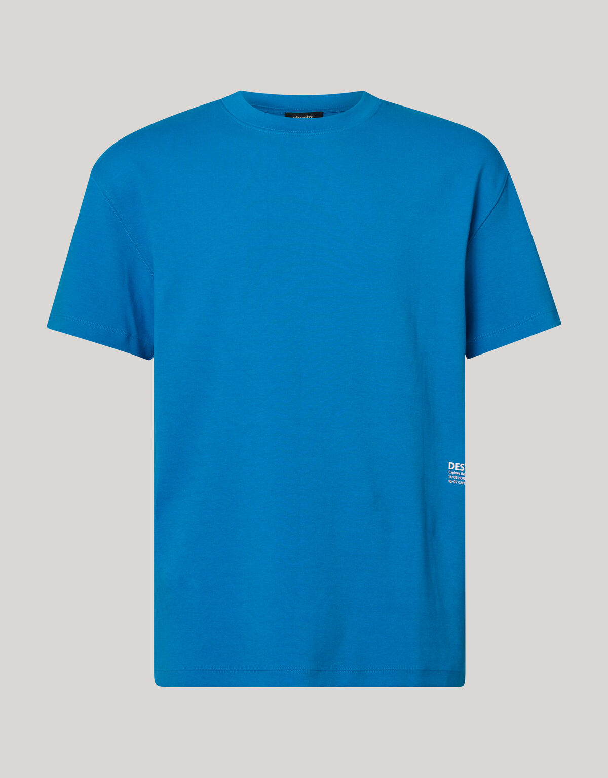 Basic T-shirt Blauw SHOEBY MEN