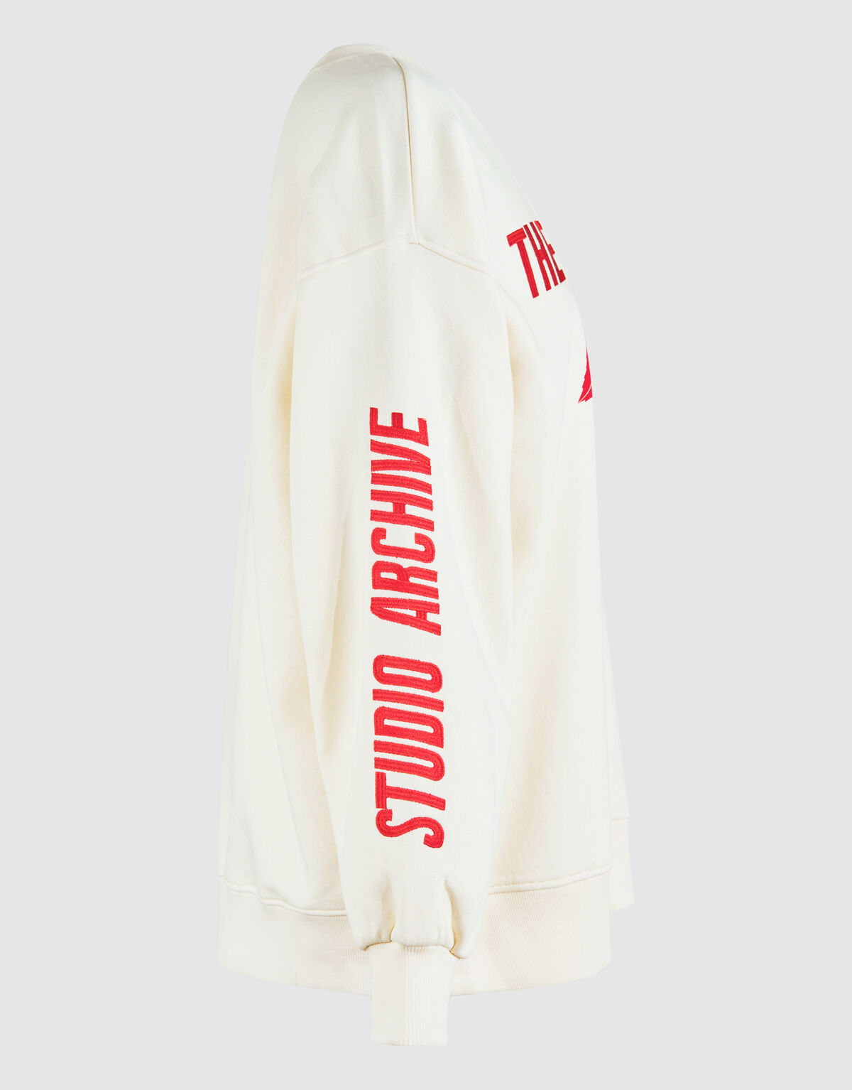 Oversized Cherry Artwork Sweater Gebroken Wit SHOEBY WOMEN