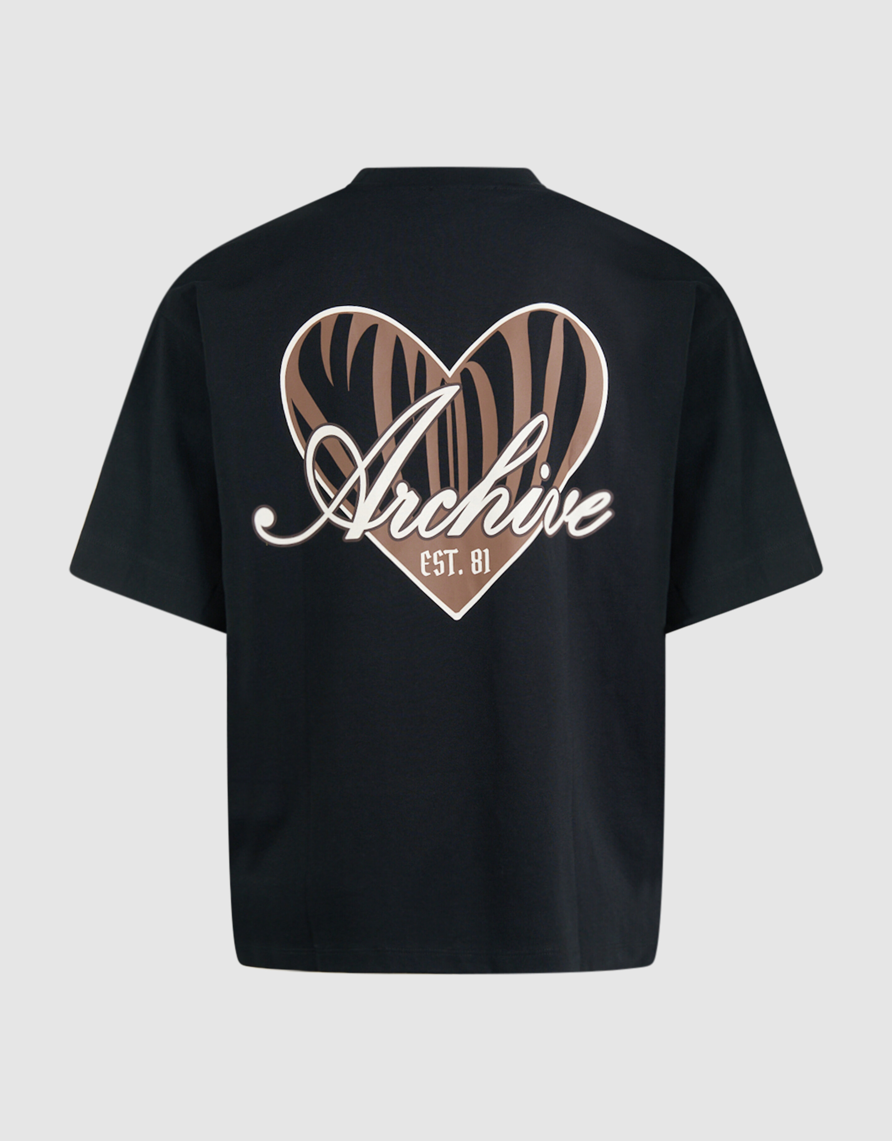 Heart Back Artwork T-shirt Zwart SHOEBY WOMEN