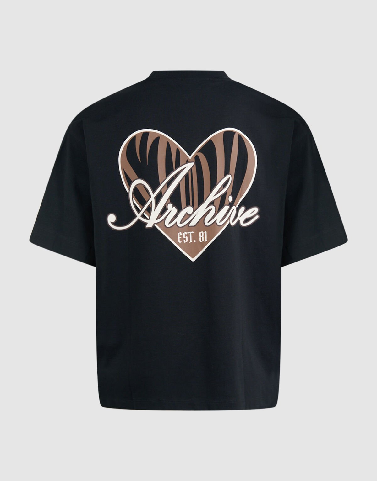 Heart Back Artwork T-shirt Zwart SHOEBY WOMEN