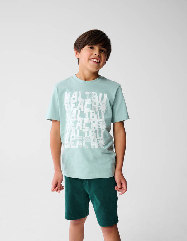 Malibu T-shirt Blauw SHOEBY BOYS