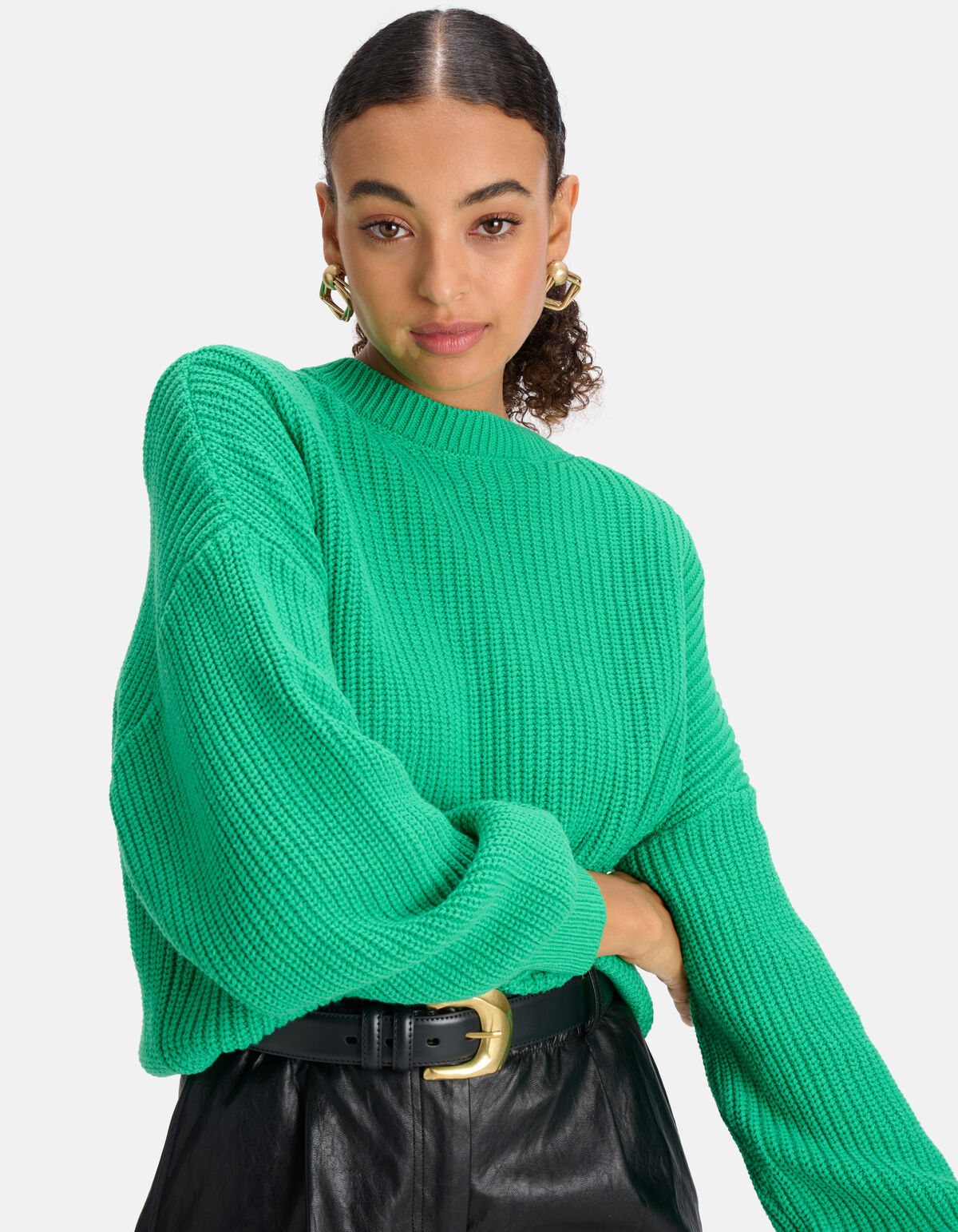 Gebreide Trui Groen SHOEBY WOMEN