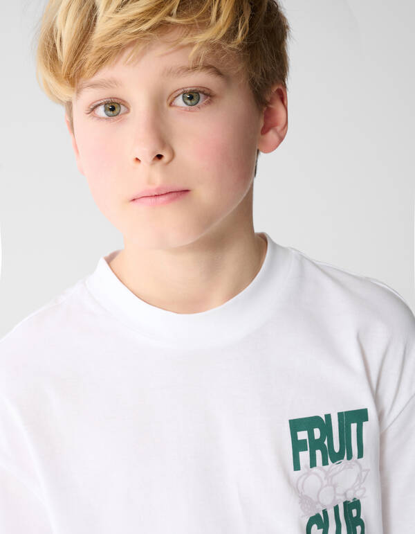 Fruit Club T-shirt Wit SHOEBY BOYS