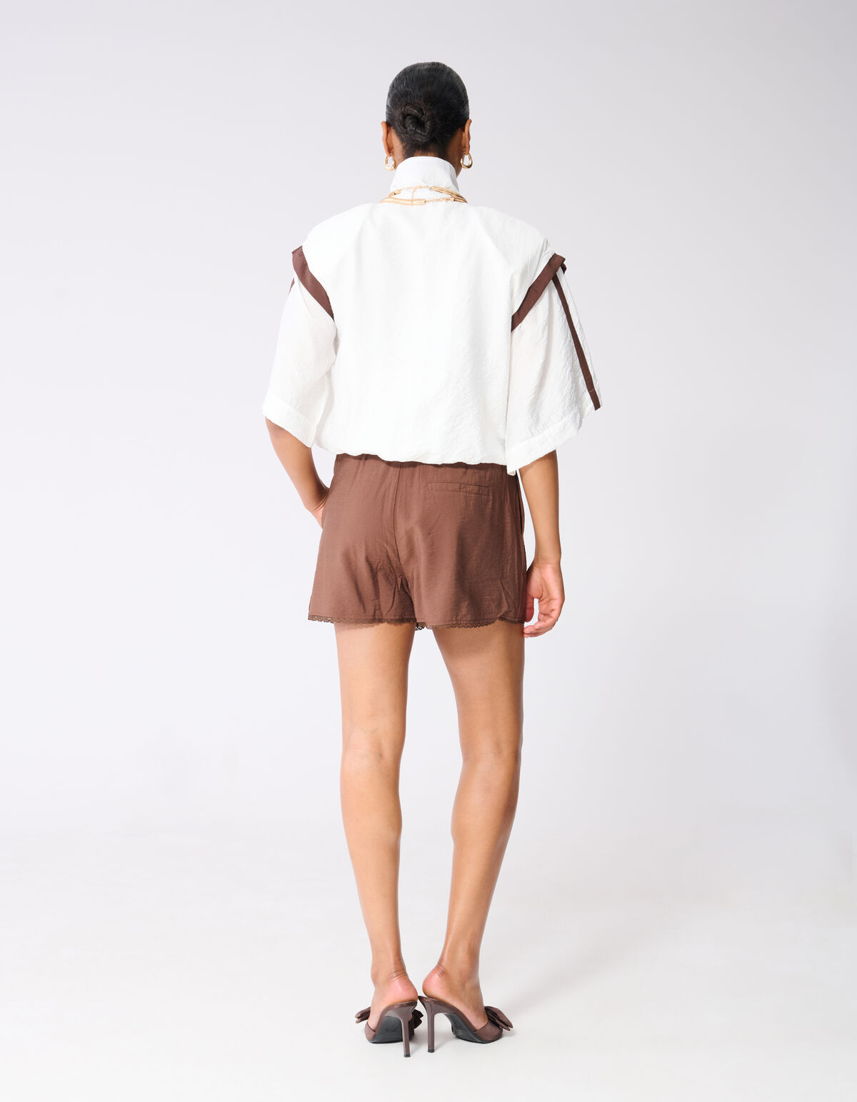 Sporty Tracksuit Blouse Gebroken Wit SHOEBY WOMEN