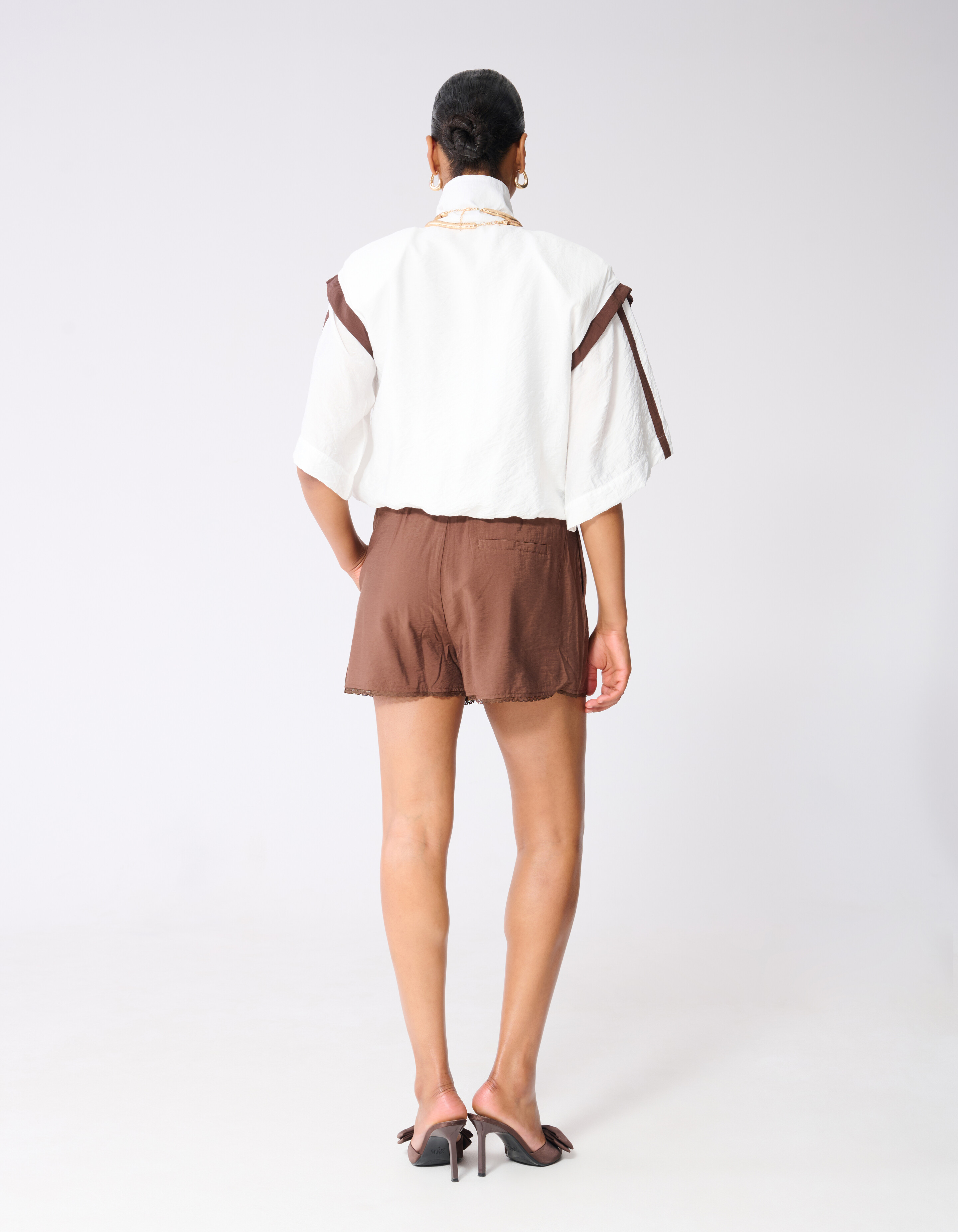 Sporty Tracksuit Blouse Gebroken Wit SHOEBY WOMEN