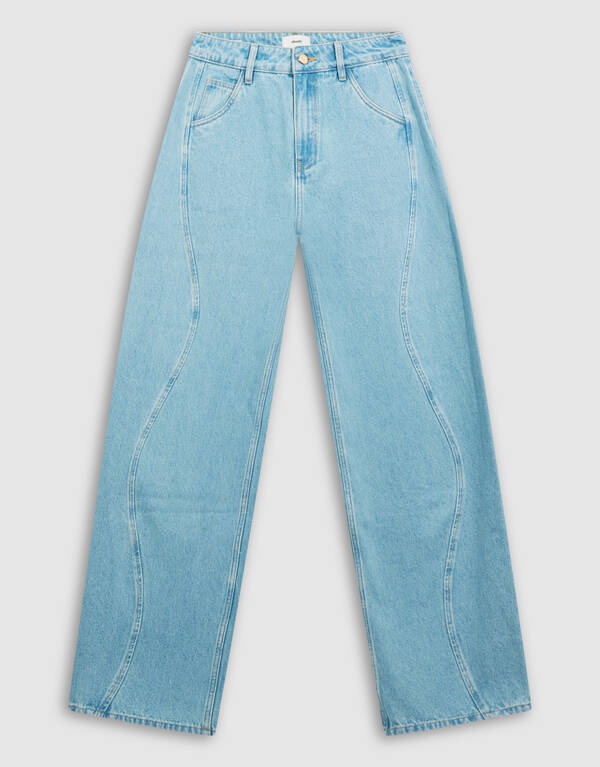 Swirl Barrel Fit Jeans Blauw SHOEBY WOMEN