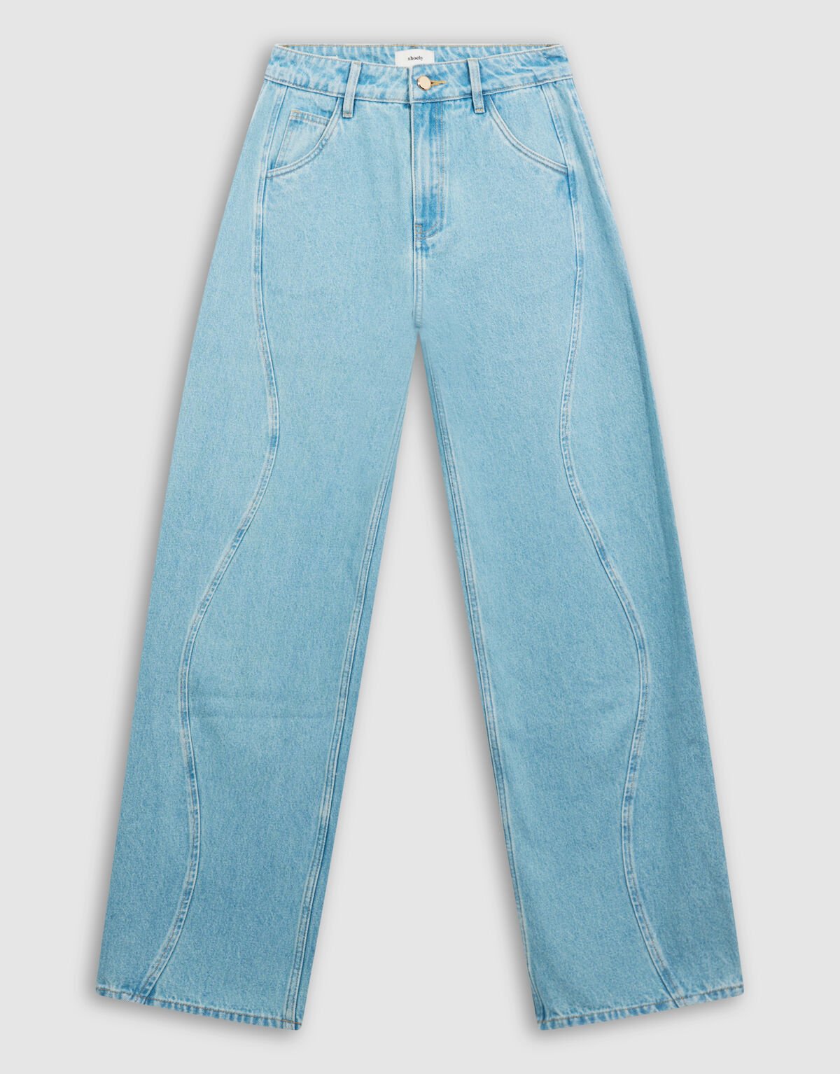 Swirl Barrel Fit Jeans Blauw SHOEBY WOMEN