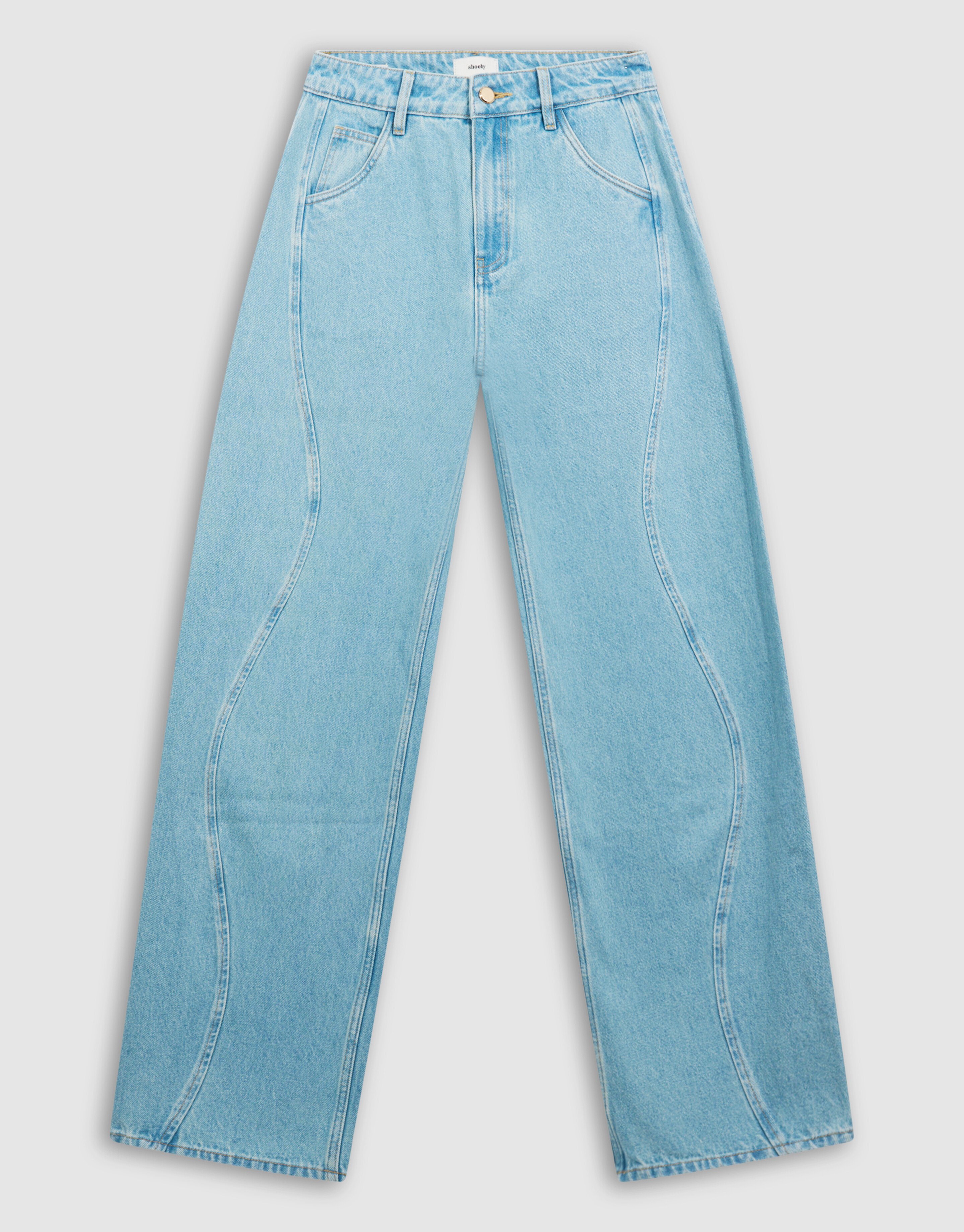 Swirl Barrel Fit Jeans Blauw SHOEBY WOMEN