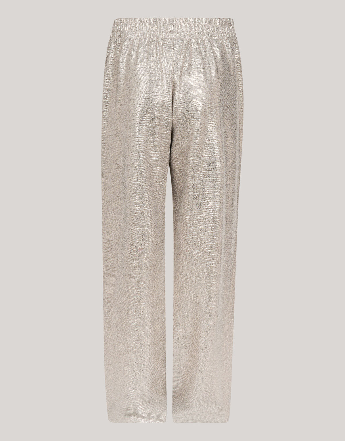 Metallic Wide Leg Broek Zilver SHOEBY GIRLS