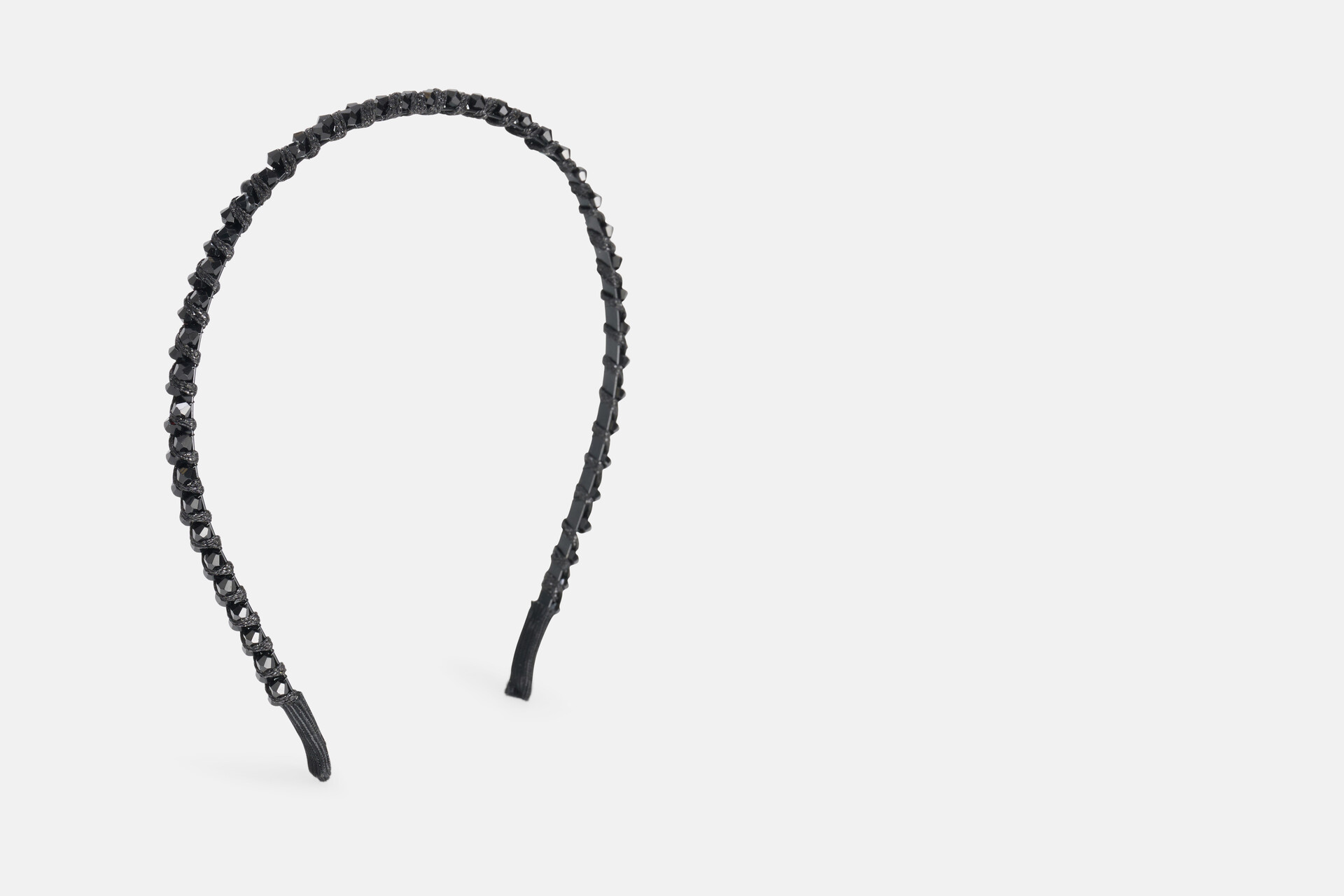 Kralen Haarband Zwart SHOEBY ACCESSOIRES