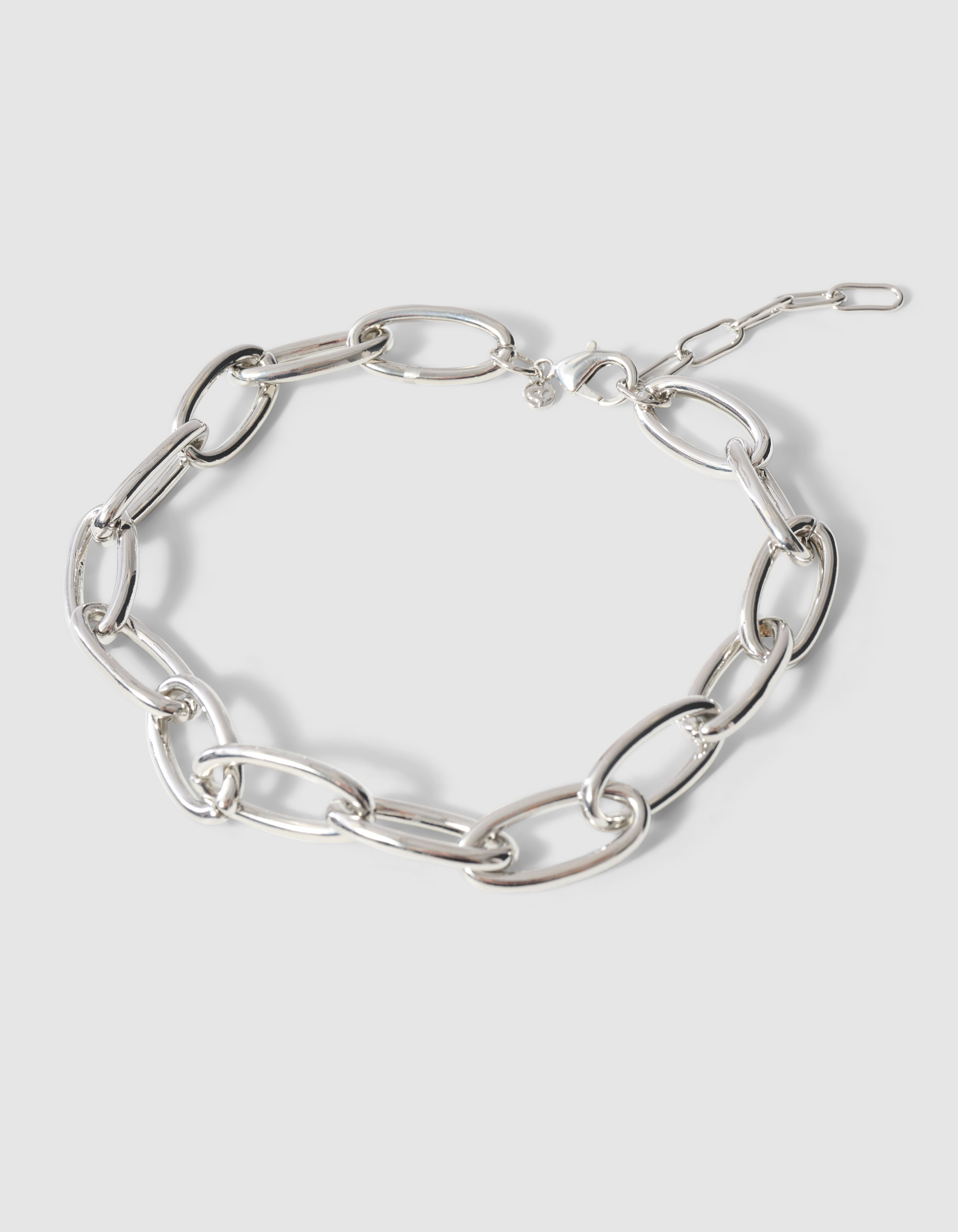 Oval Chain Ketting Zilver SHOEBY ACCESSOIRES