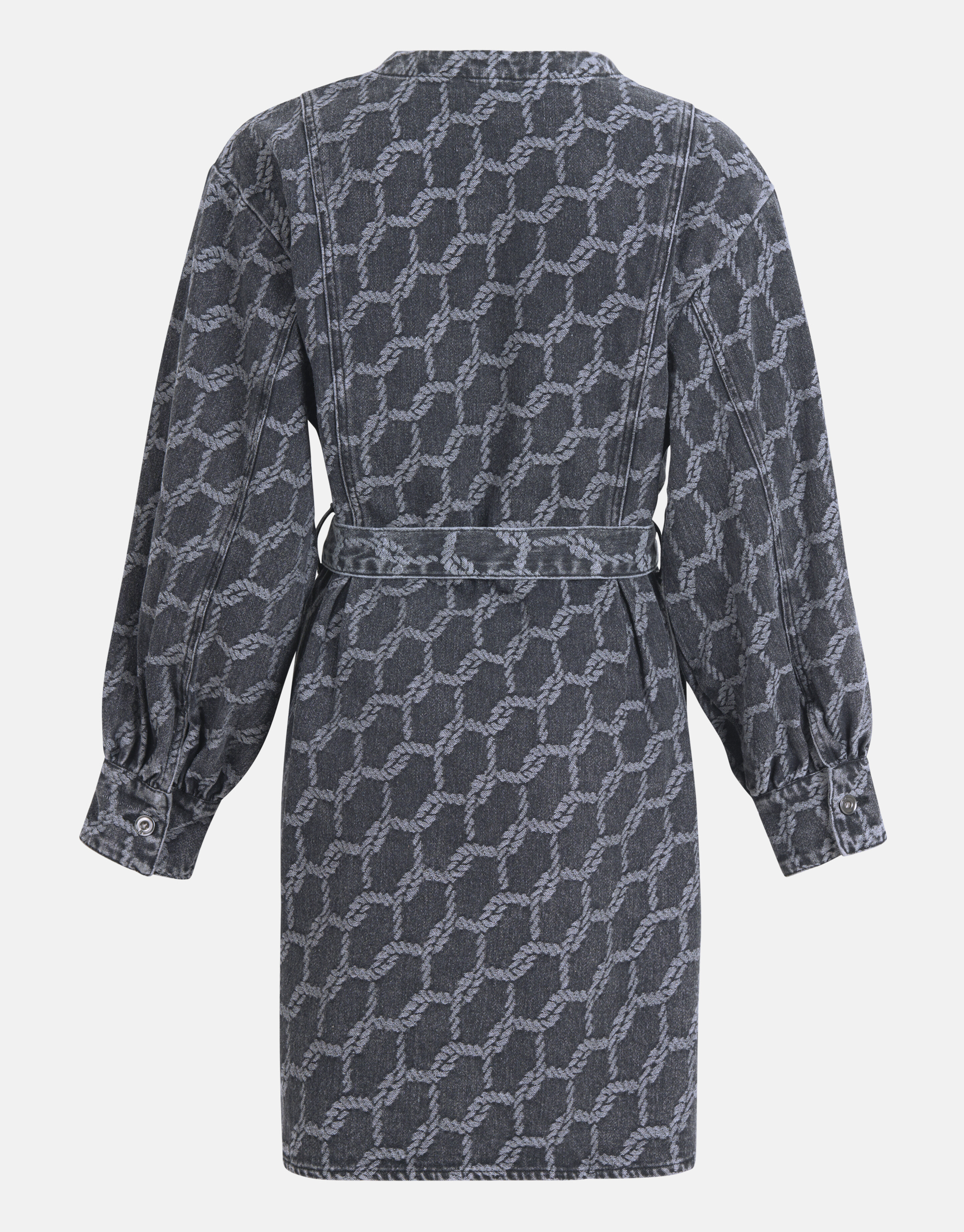 Jacquard Denim Jurk Zwart SHOEBY WOMEN