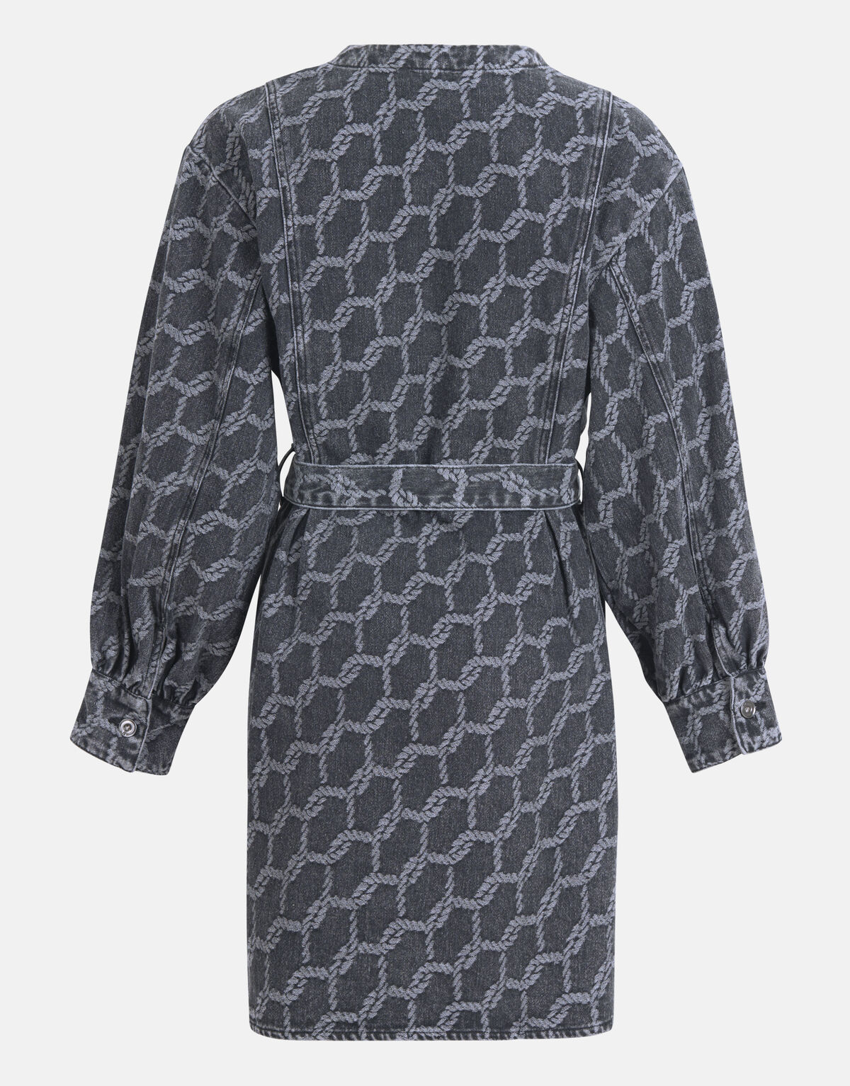 Jacquard Denim Jurk Zwart SHOEBY WOMEN