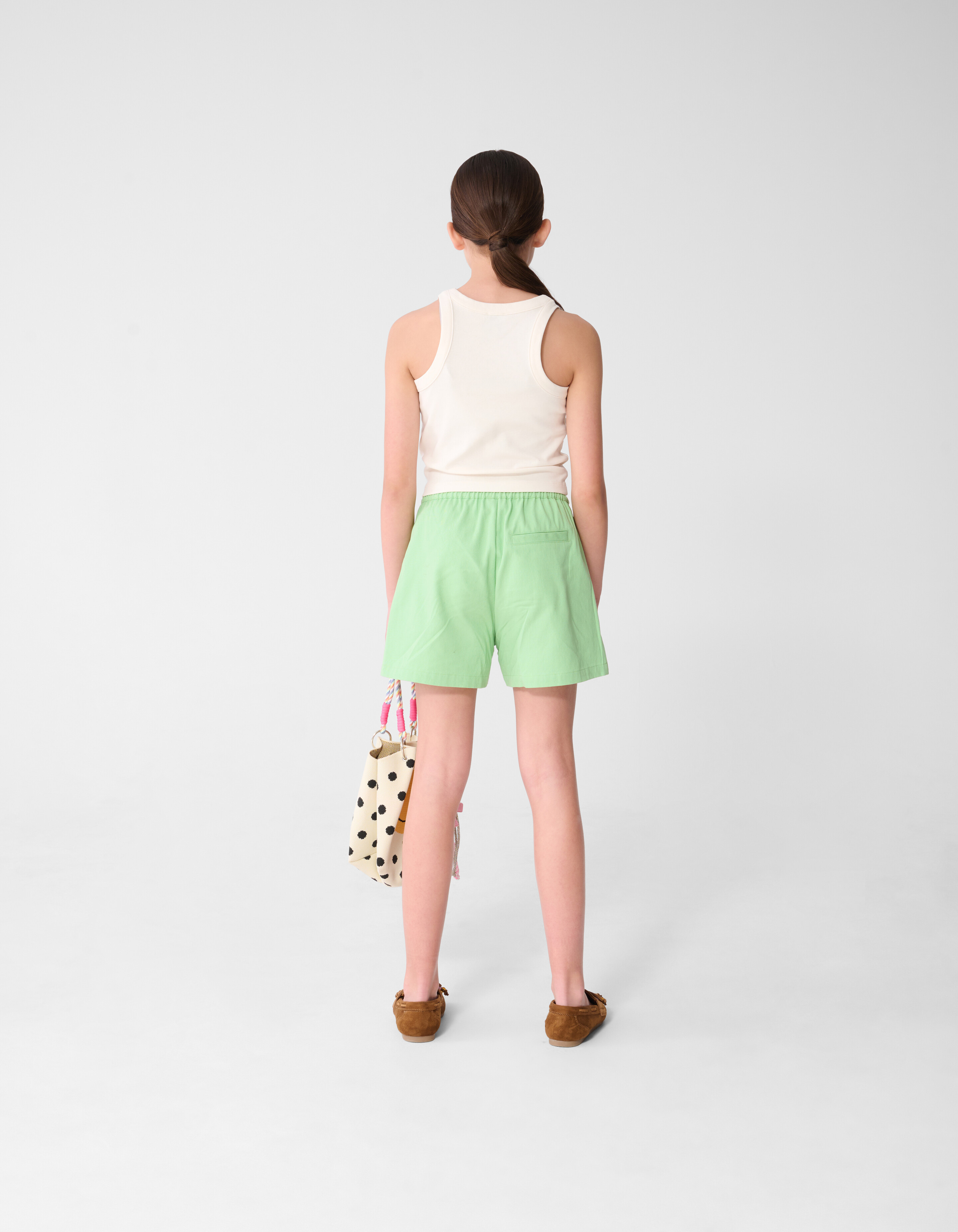 Palm Embroidery Short Lichtgroen SHOEBY GIRLS