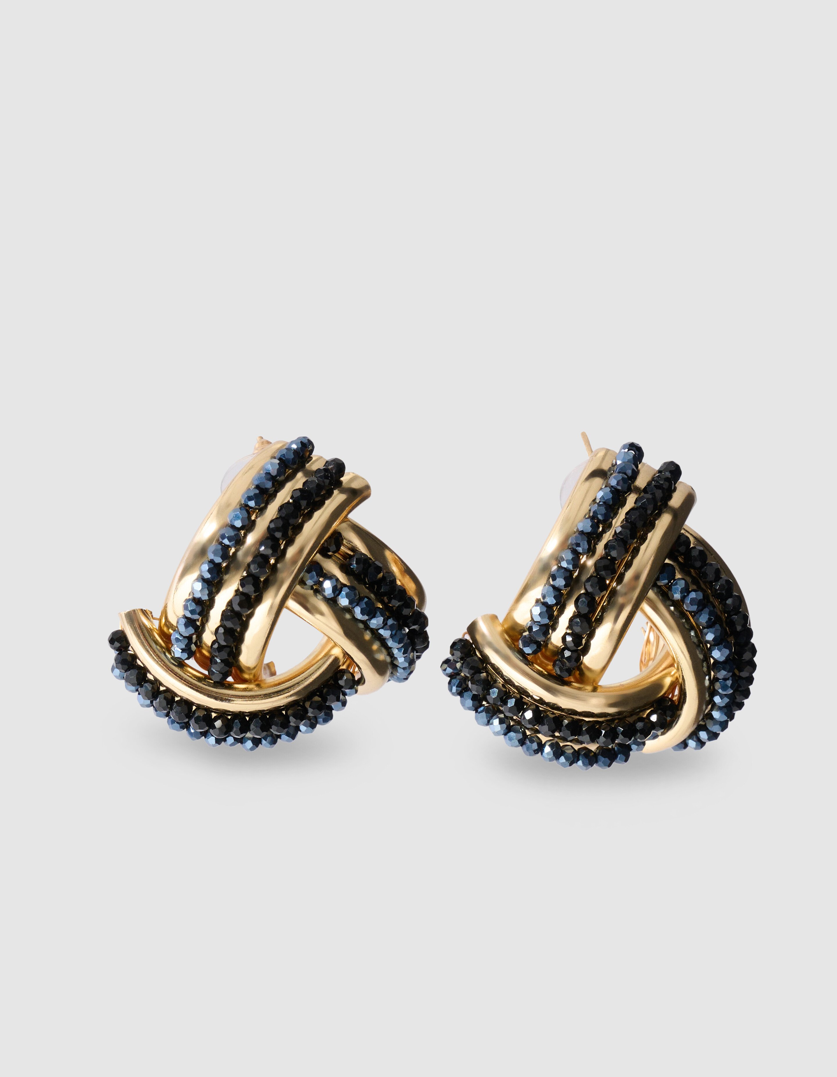 Triangle Beaded Oorbellen Goud SHOEBY ACCESSOIRES