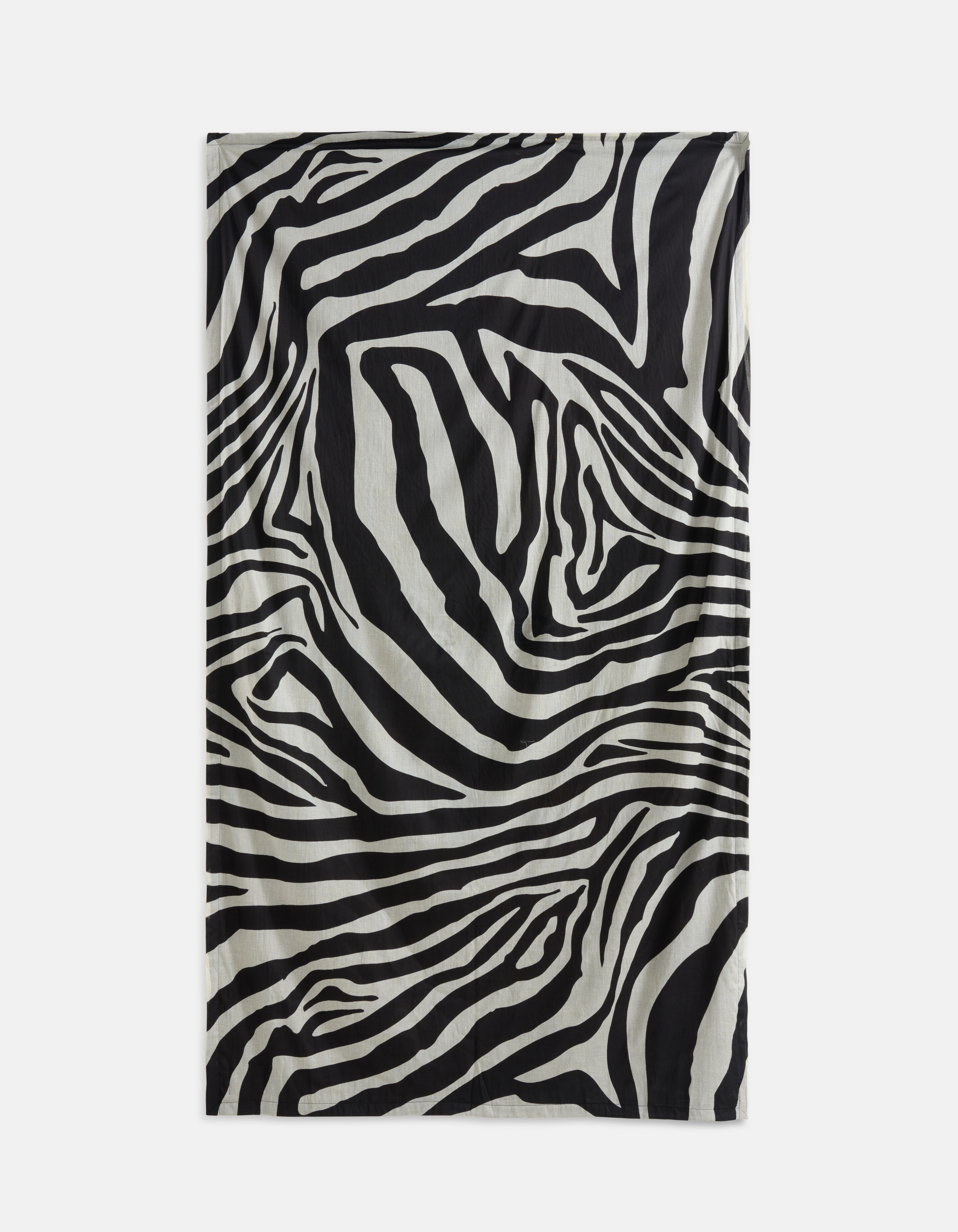 Zebra Print Badhanddoek Zwart/Wit SHOEBY ACCESSOIRES