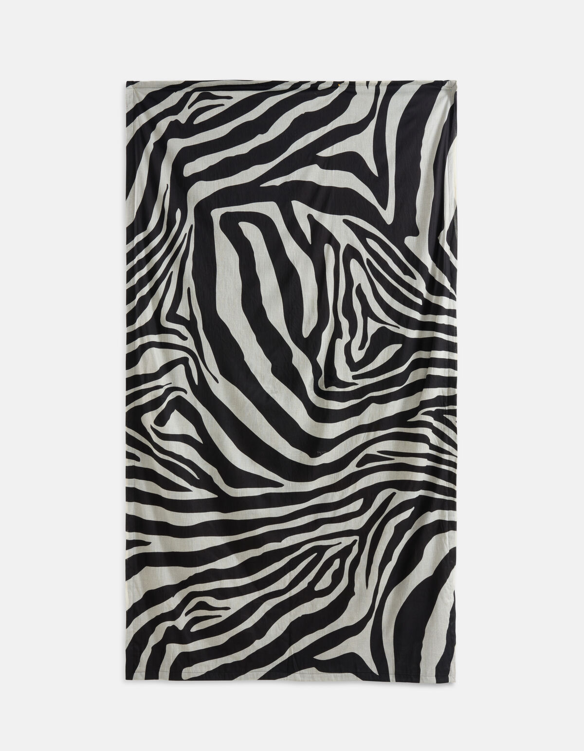 Zebra Print Badhanddoek Zwart/Wit SHOEBY ACCESSOIRES