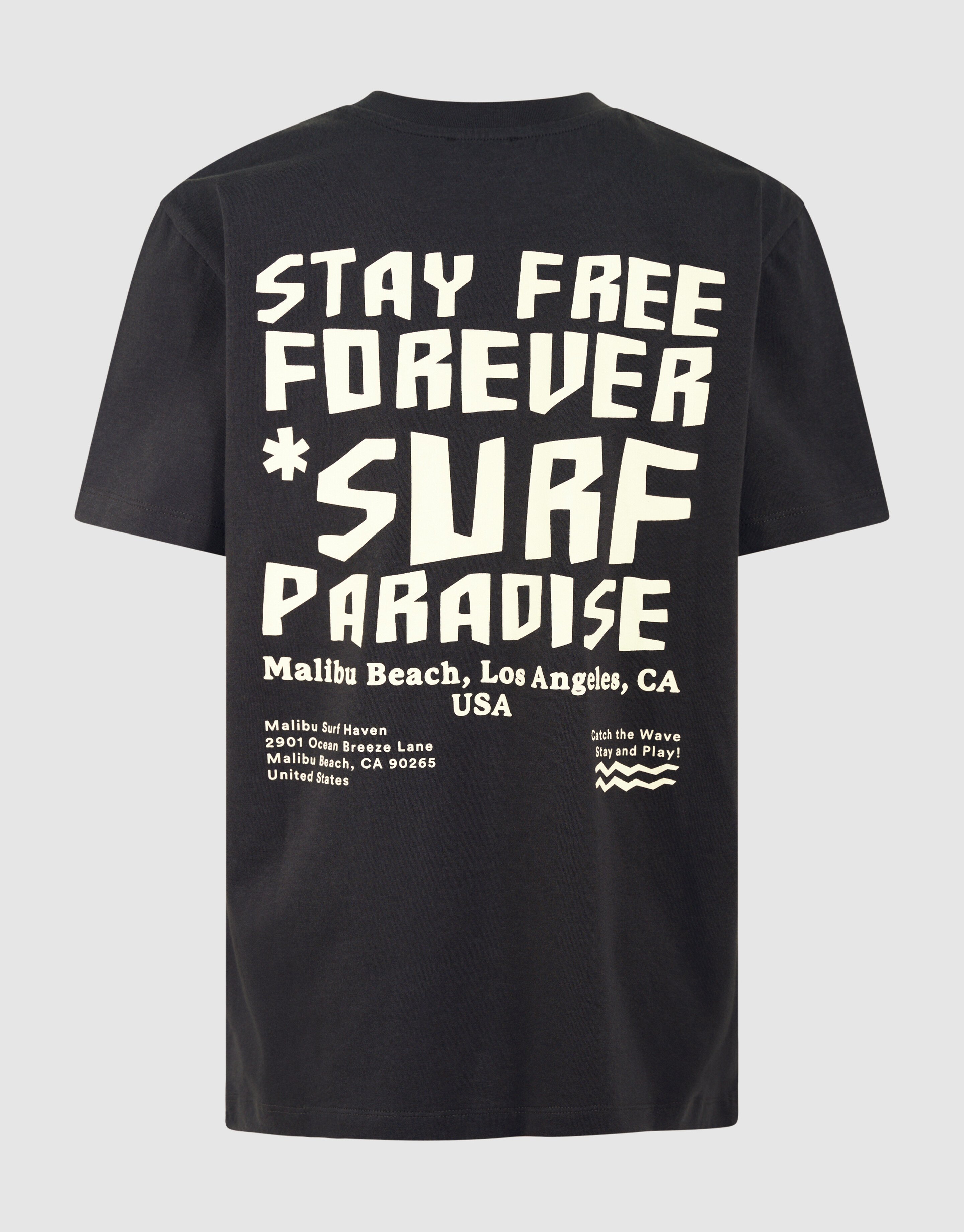 Paradise Artwork T-shirt Donkergrijs SHOEBY BOYS
