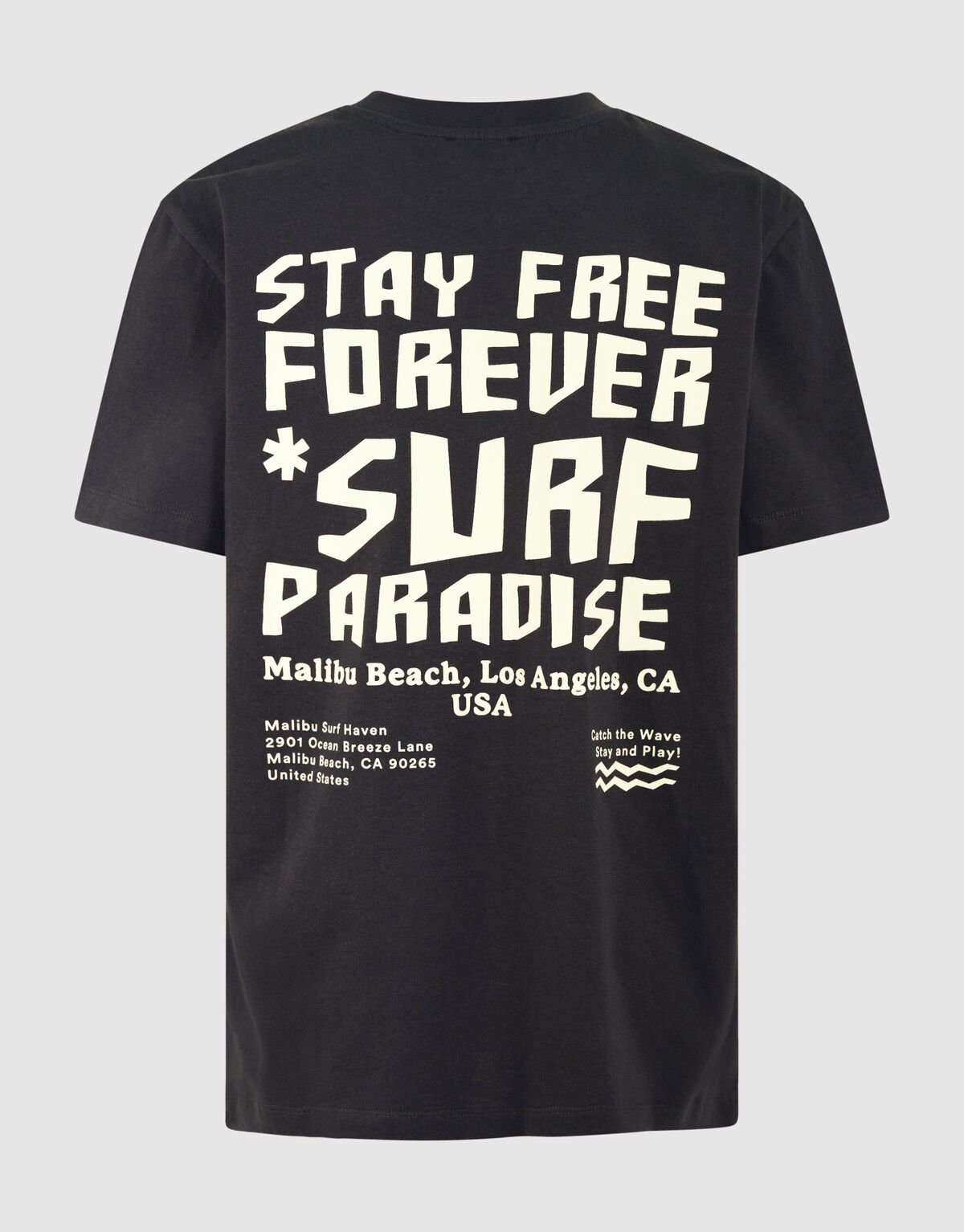 Paradise Artwork T-shirt Donkergrijs SHOEBY BOYS