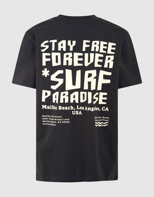 Paradise Artwork T-shirt Donkergrijs SHOEBY BOYS