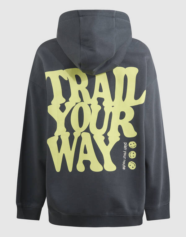 Trail Artwork Hoodie Donkergroen SHOEBY BOYS