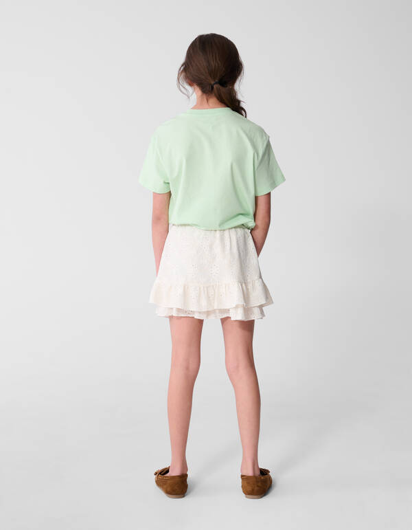 Aloha Artwork T-shirt Lichtgroen SHOEBY GIRLS