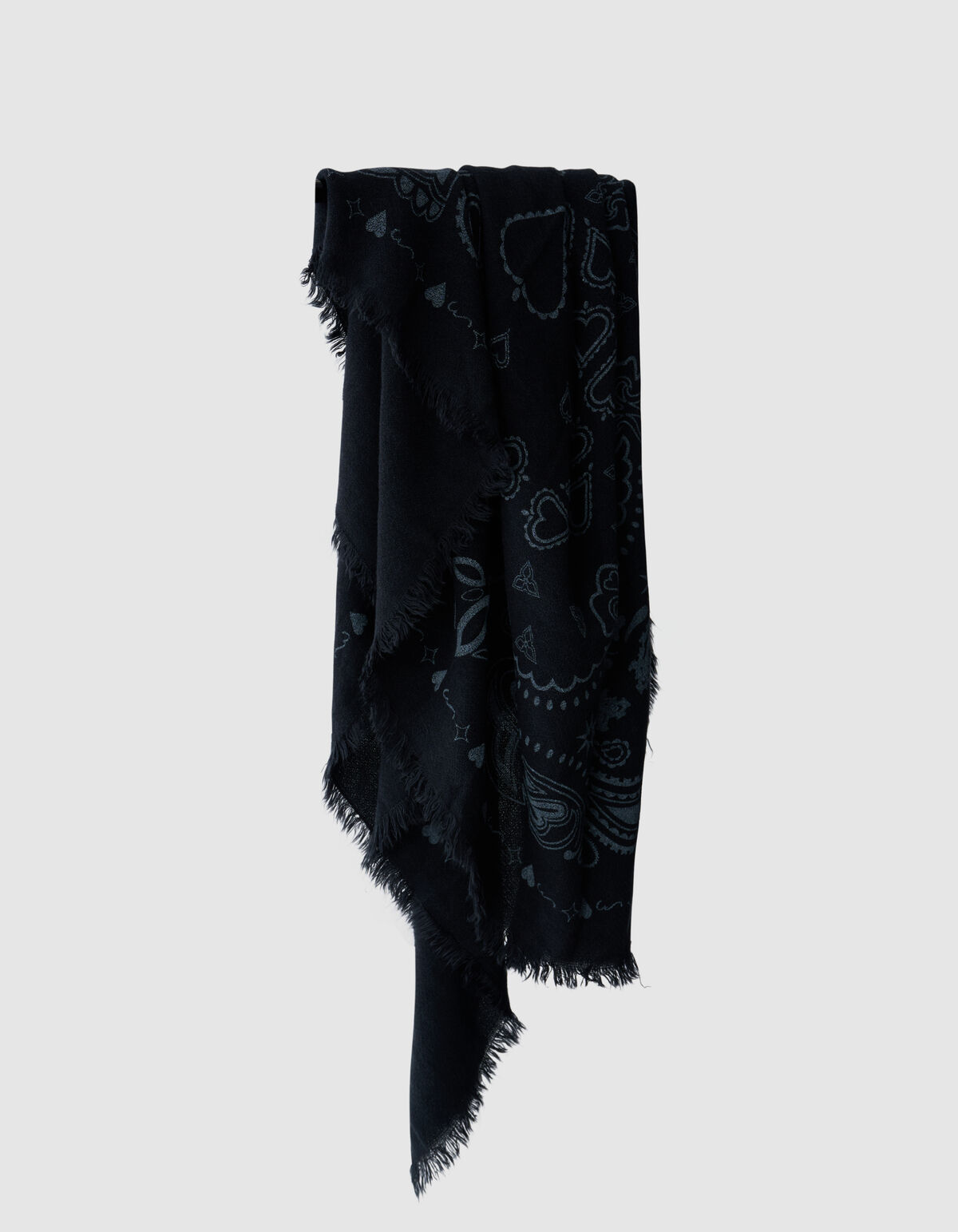 Paisley Sjaal Zwart SHOEBY ACCESSOIRES