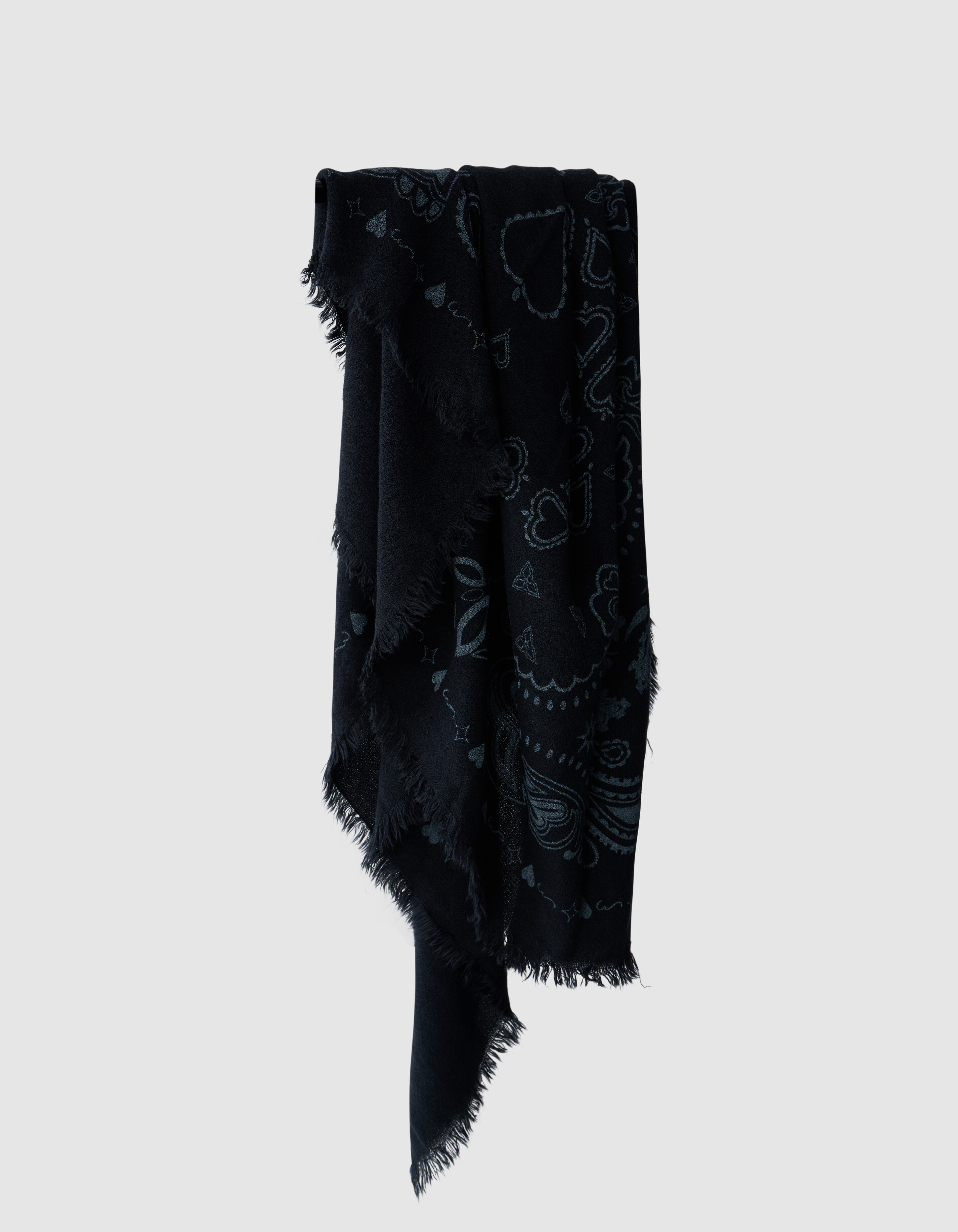 Paisley Sjaal Zwart SHOEBY ACCESSOIRES