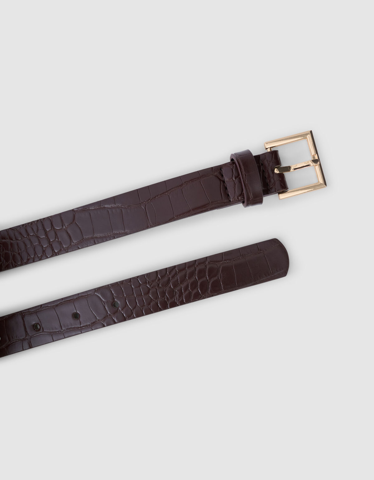 Croco Riem Bruin SHOEBY ACCESSOIRES