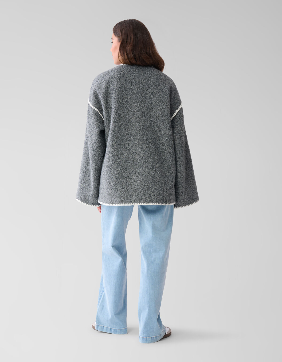 Sjaal Jas Grijs SHOEBY WOMEN